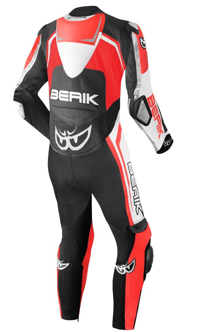 Motorradkombi Race-Tech 1-Teiler Lederkombi Motorrad Black/Red/White Berik