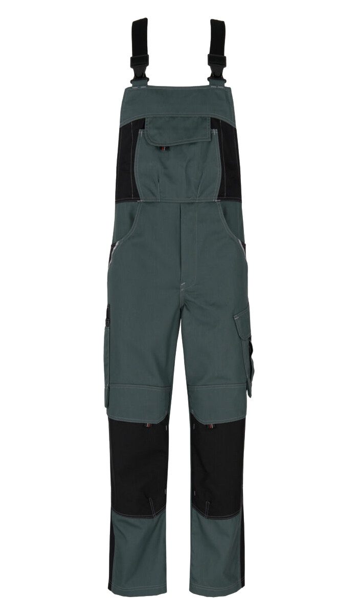 BEB Latzhose beb HANDWERK Herren Latzhose INFLAME Polyestermix Grün/Schwarz