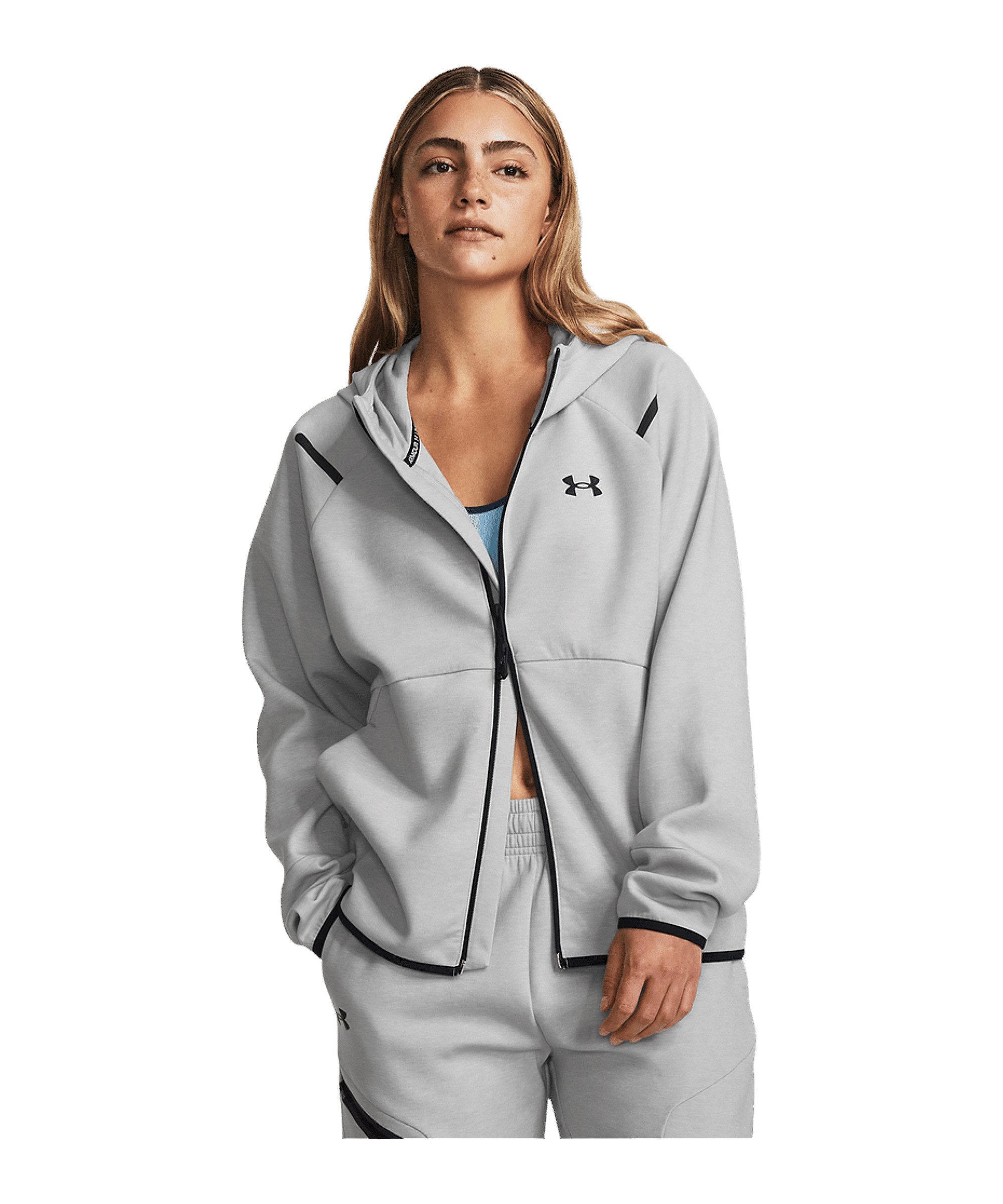 Under Armour® T-Shirt Under Armour Unstoppable Fleece Kapuzenjacke Damen Polyester