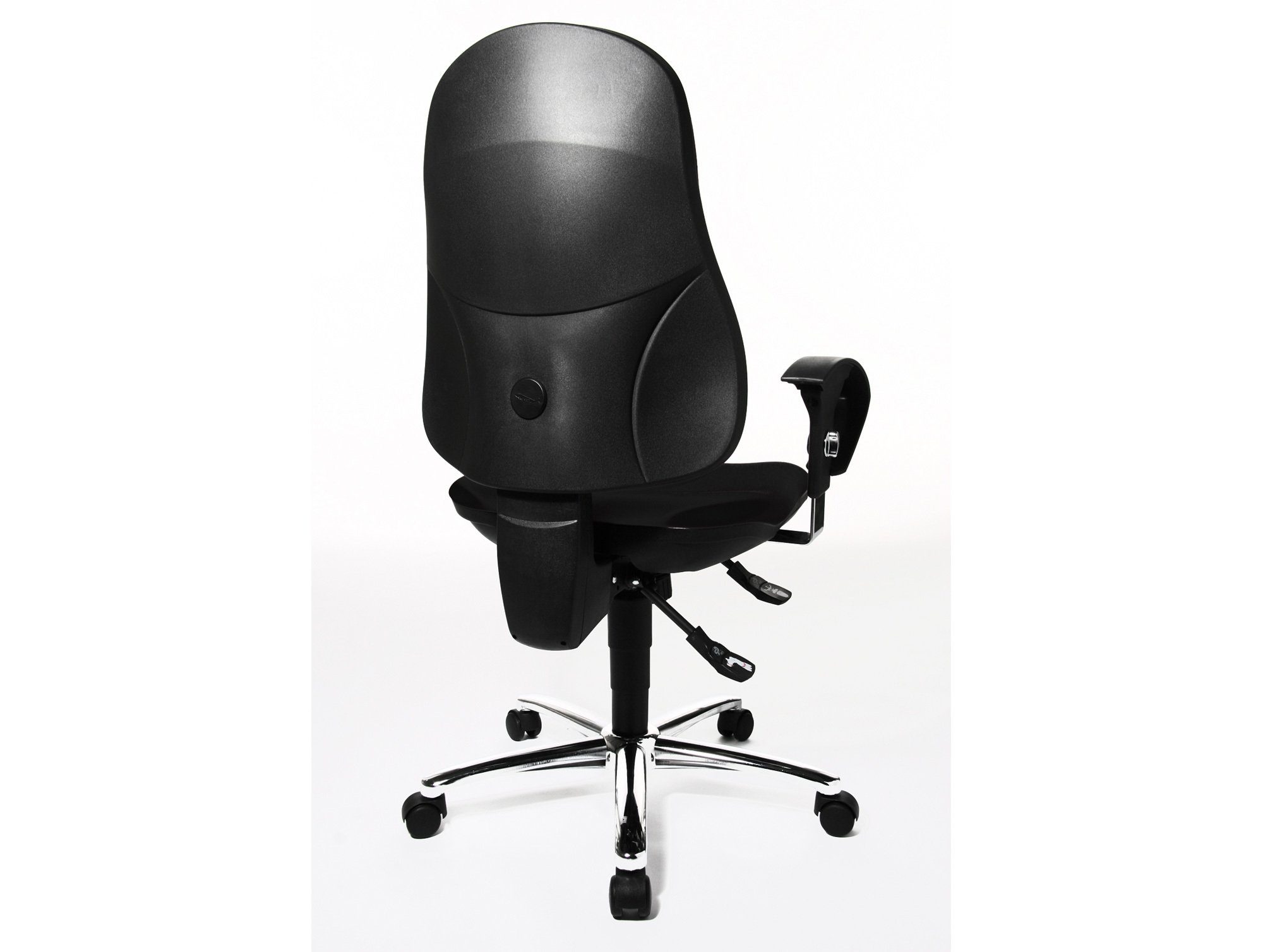 Moebel-Eins Stuhl, Material SY Stoff/Stahl, Drehstuhl, SUPPORT schwarz