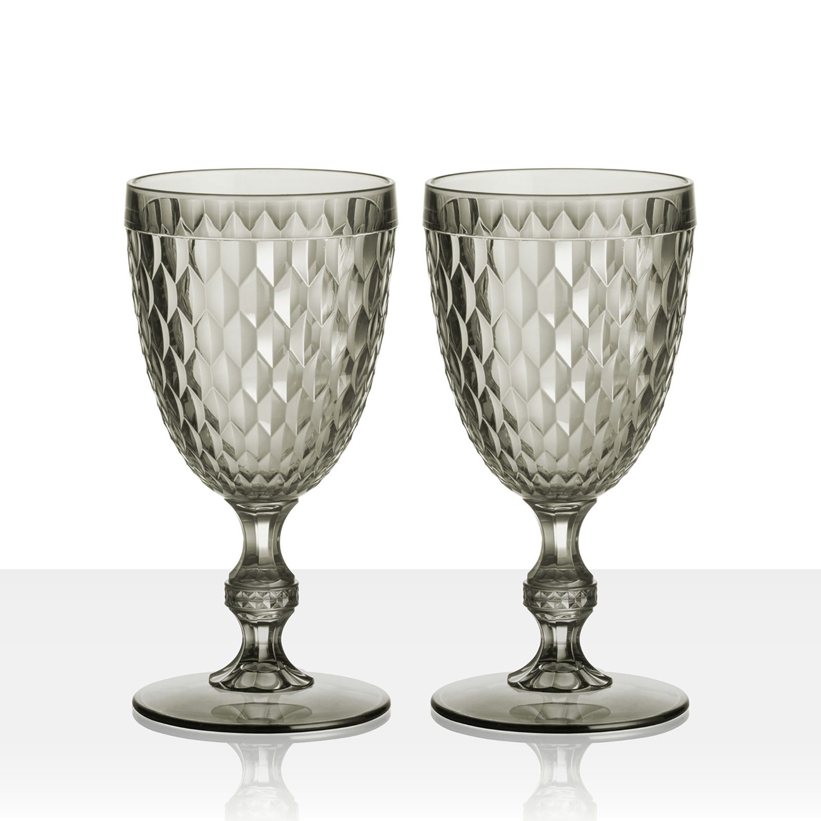 BRUNNER Glas Бокалы Set Coralux Camping Reise, Acryl, Polystyrol, Rotwein Wein Outdoor Glas 400 ml