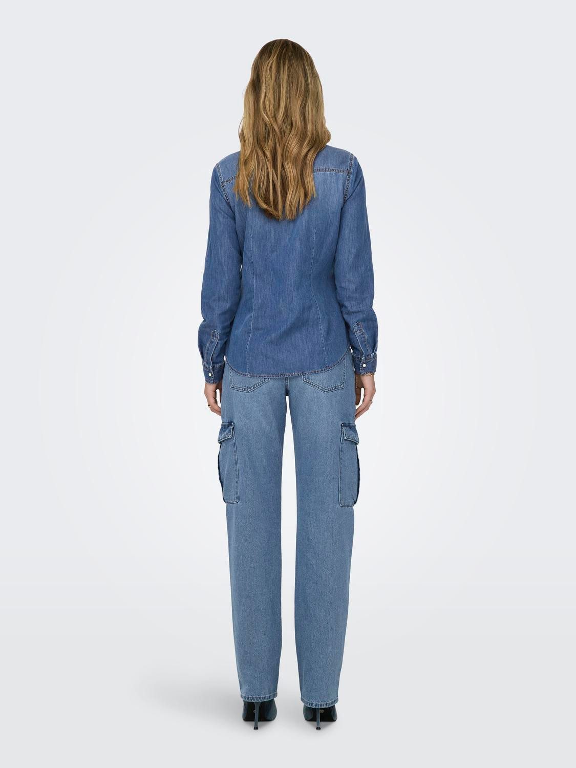ONLY Jeansbluse ONLALEXA L/S DNM SHIRT FS NOOS