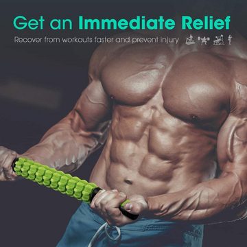 HYTIREBY Massageroller Muscle Roller Massage Stick für die Entlastung Muskelkater-45cm, Massageroller, Verletzungenvorbeugung und Cellulitebeseitigung