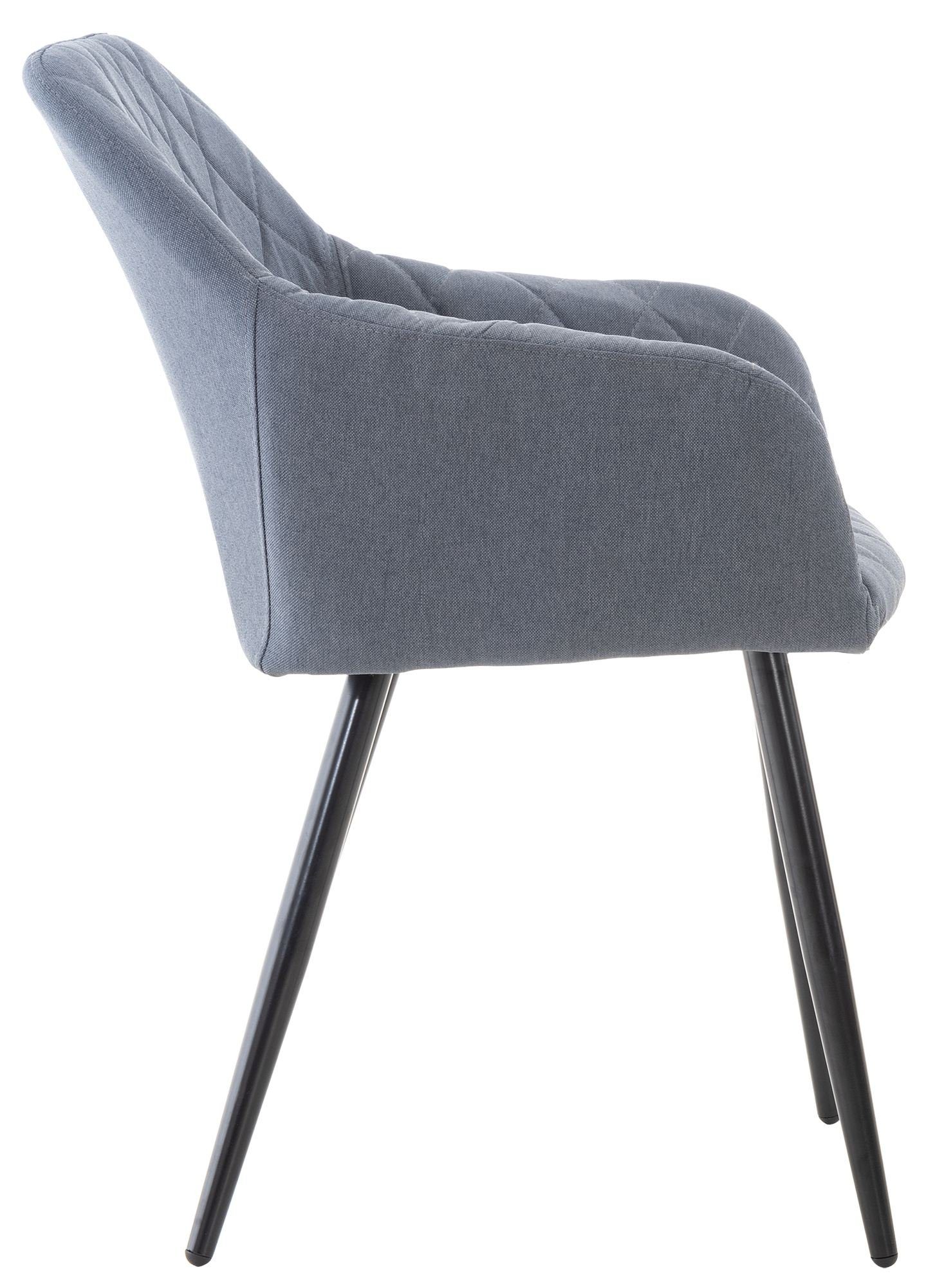 CLP Esszimmerstuhl Shila (2er Set, 2 St), Samt oder Stoff, mit Armlehnen