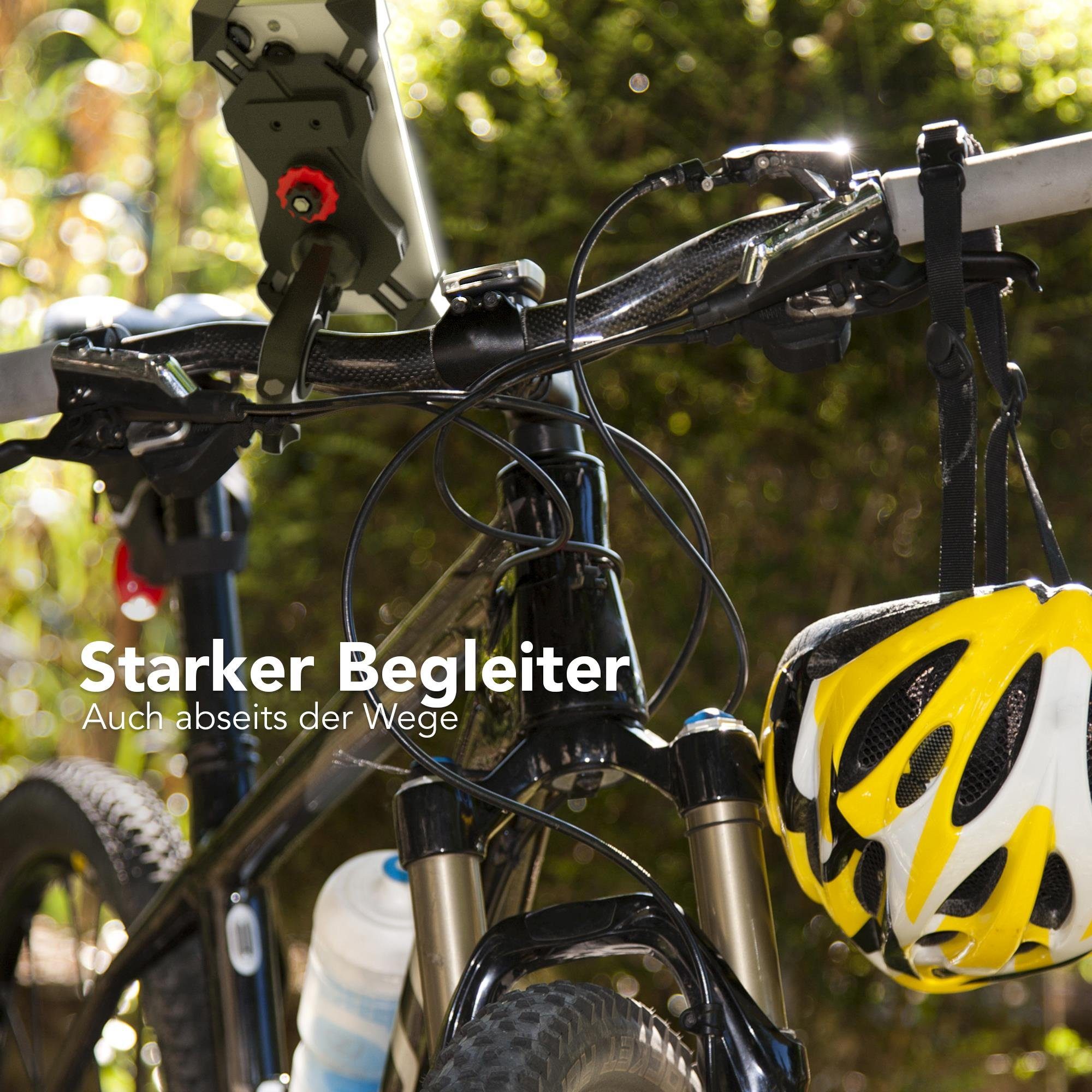 EAZY CASE Smartphone Holder Universal Bicycle Mount for Smartphones (Handlebar Mount, Size Adjustable, Rotatable, Black)