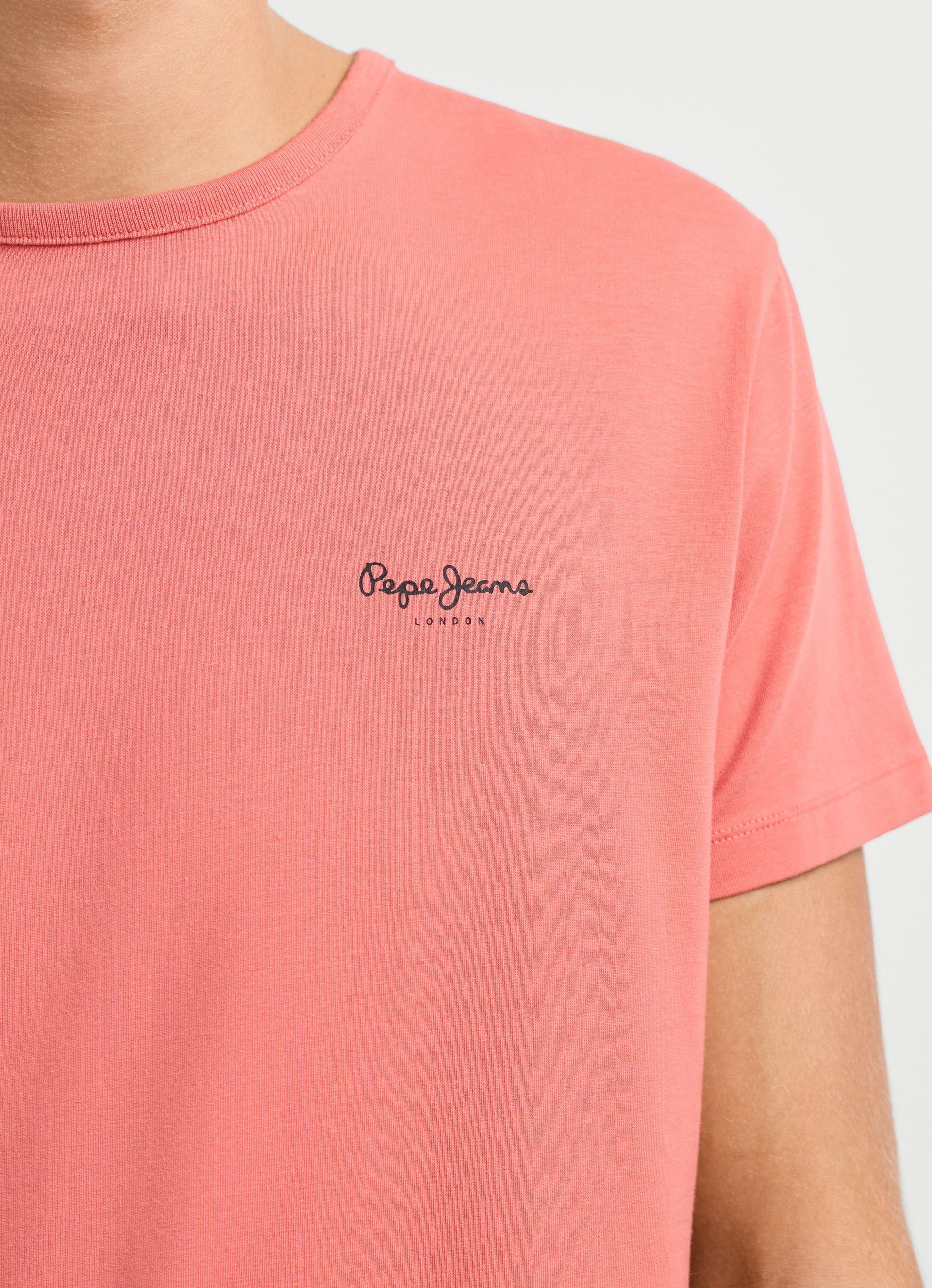 Pepe Jeans T-Shirt ORIGINAL BASIC 3N Rundhals mit kleinem Logodruck – Bild 5 von 5