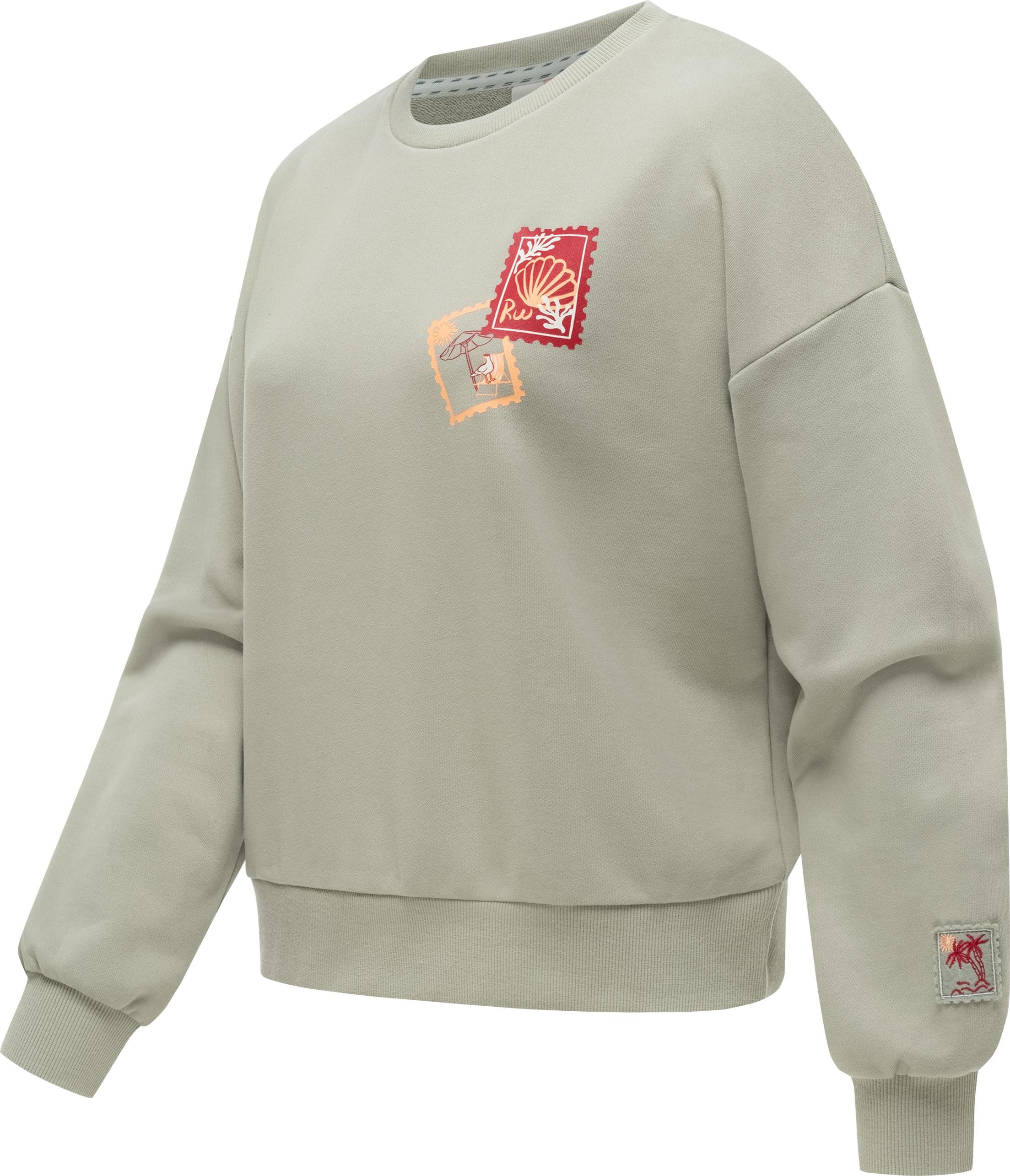 Ragwear Sweater Wuss PP lässiges oversized Damen Sweatshirt mit Print günstig online kaufen