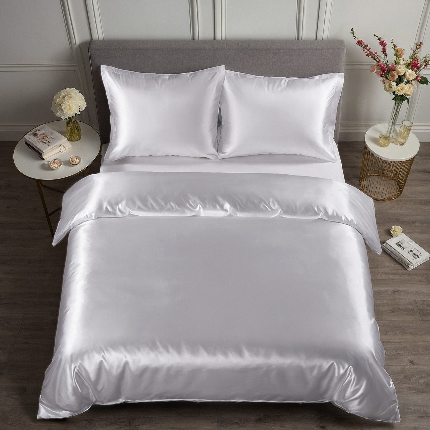 Cozyor Bettwäsche Satin glänzend 135x200, 155x200, 155x220, 200x200cm mit R günstig online kaufen