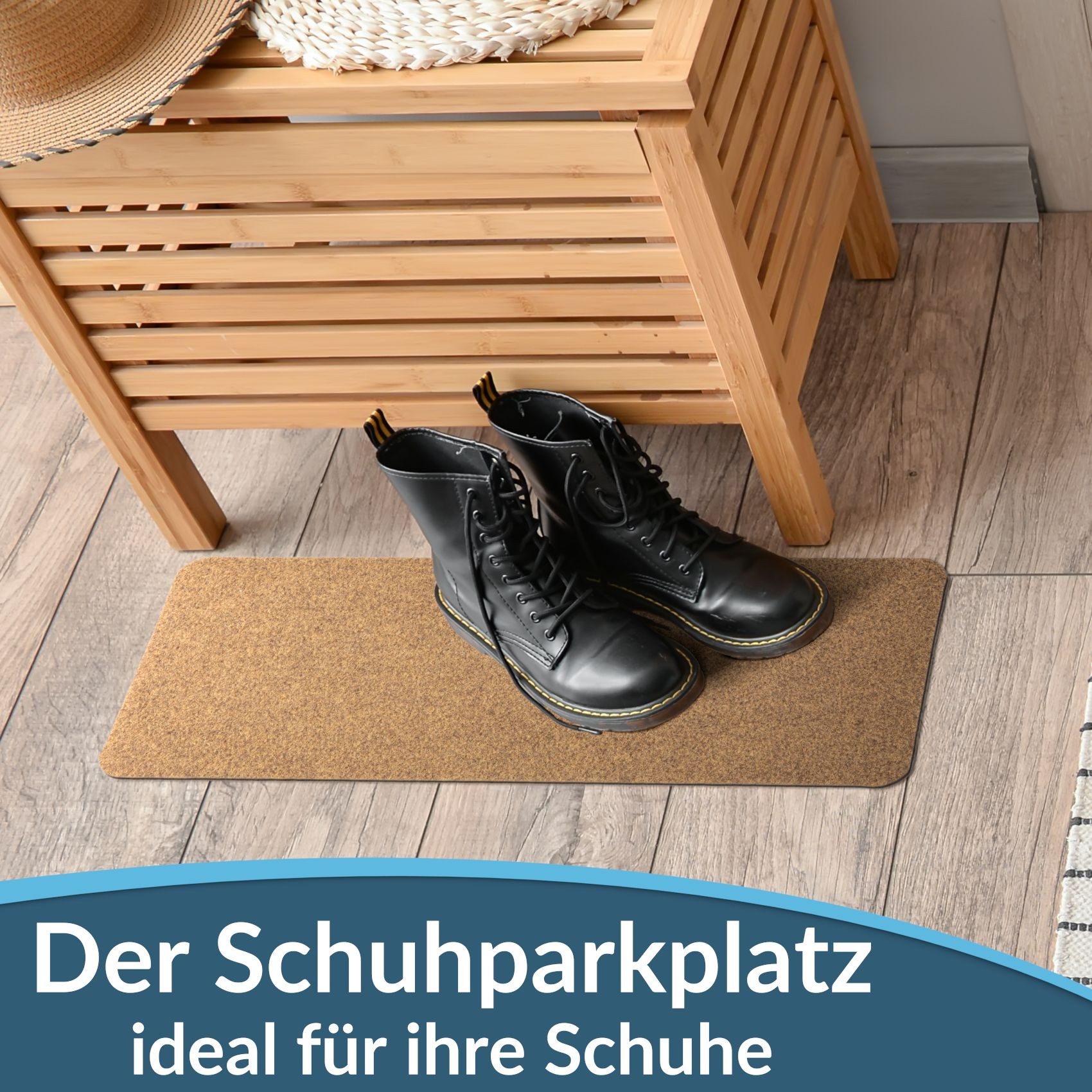 ANRO Fußmatte POET Schuhparkplatz schmal Schmutzfangmatte Unifarben, eckig, günstig online kaufen