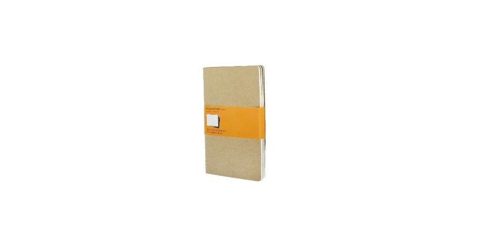 MOLESKINE Notizbuch Moleskine Cahier, Large/A5, 3er Set, Liniert, Kartoneinband, Packpa...