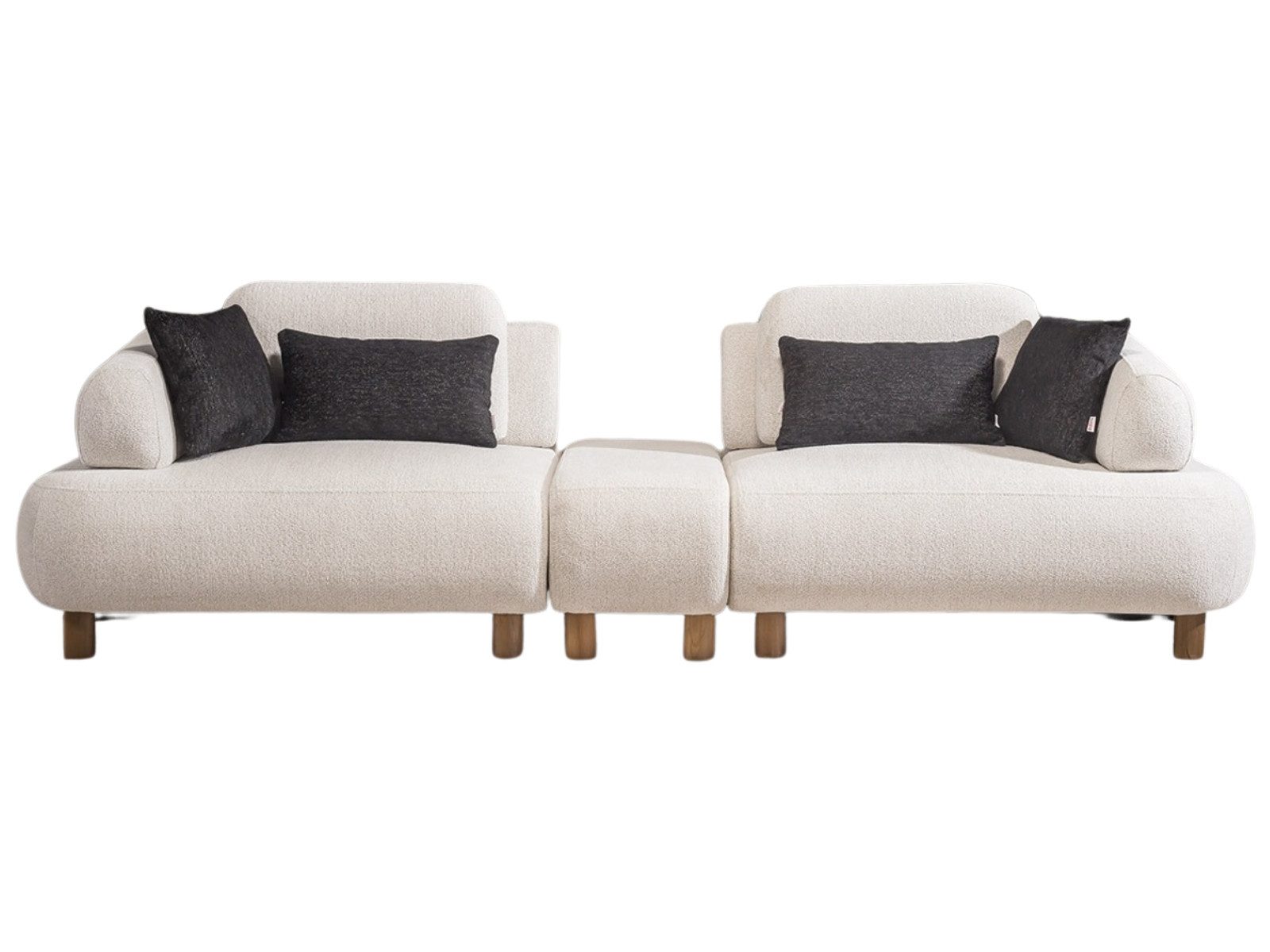 Villa Möbel Sofa Barcelona, 4-Sitzer 1 Teile, mit Relax-/Bettfunktion durch verstellbare Rückenlehne