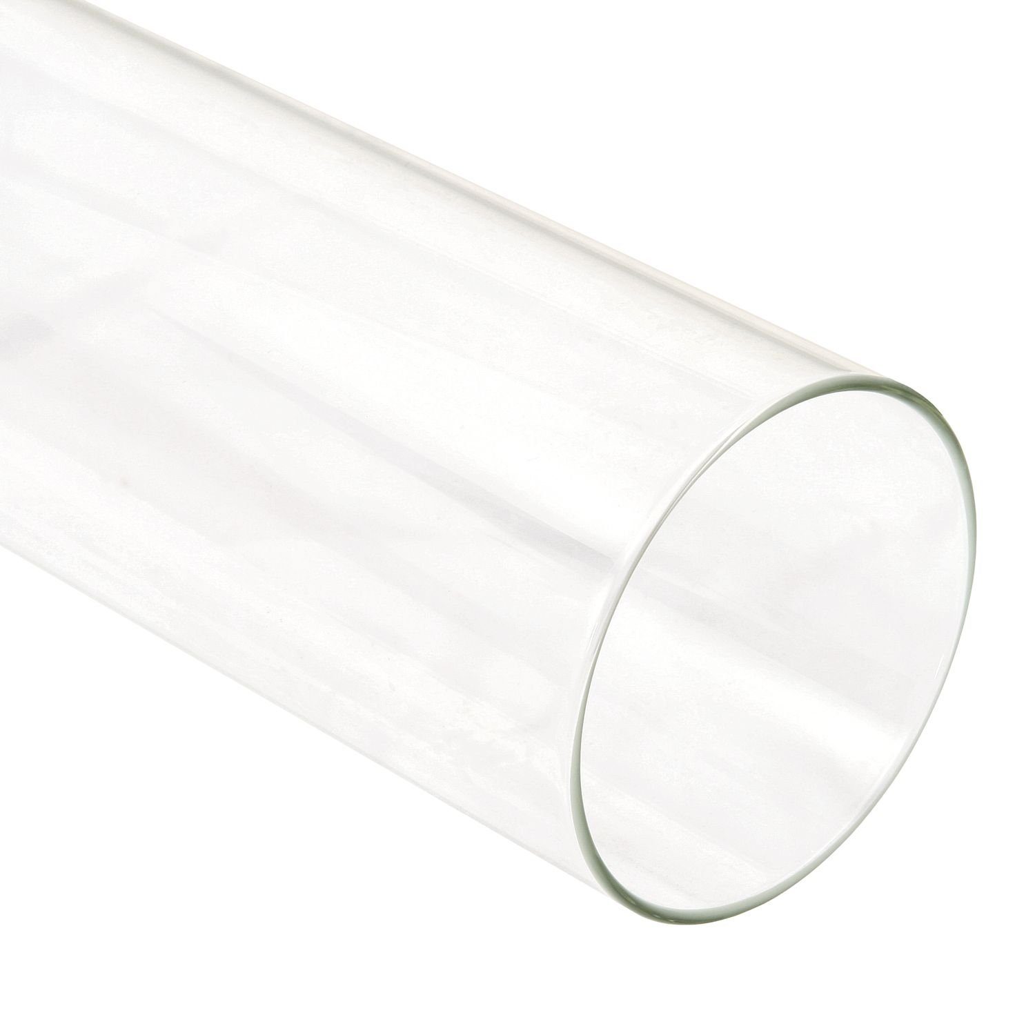 Zelsius Dekosäule Glasröhre, Ø 10 x (H) 125,5cm, Ersatzglas Glaszylinder Feuerrohr DIY