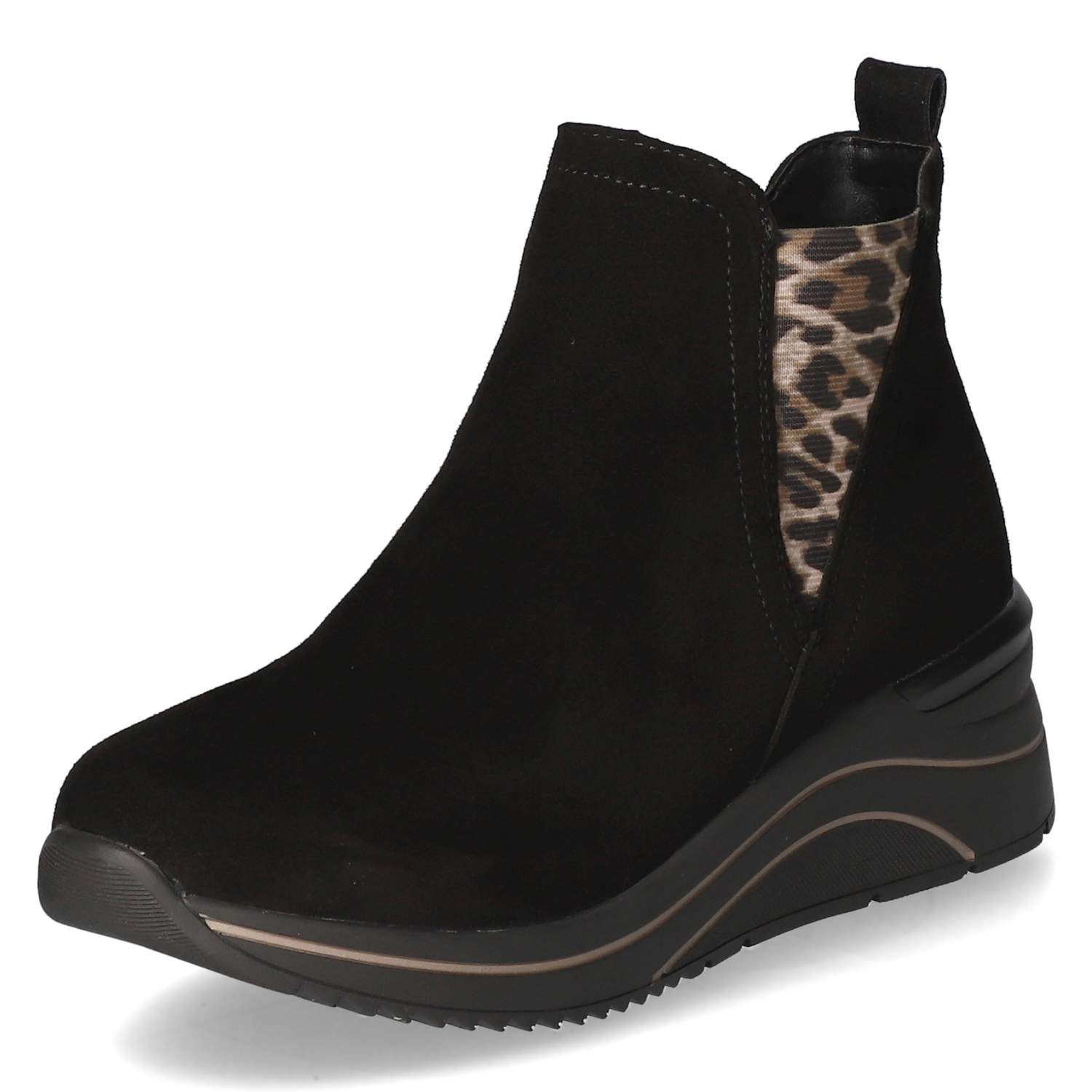 Remonte Remonte D0T75-04 Damen Rauleder schwarz Schlupfstiefel günstig online kaufen