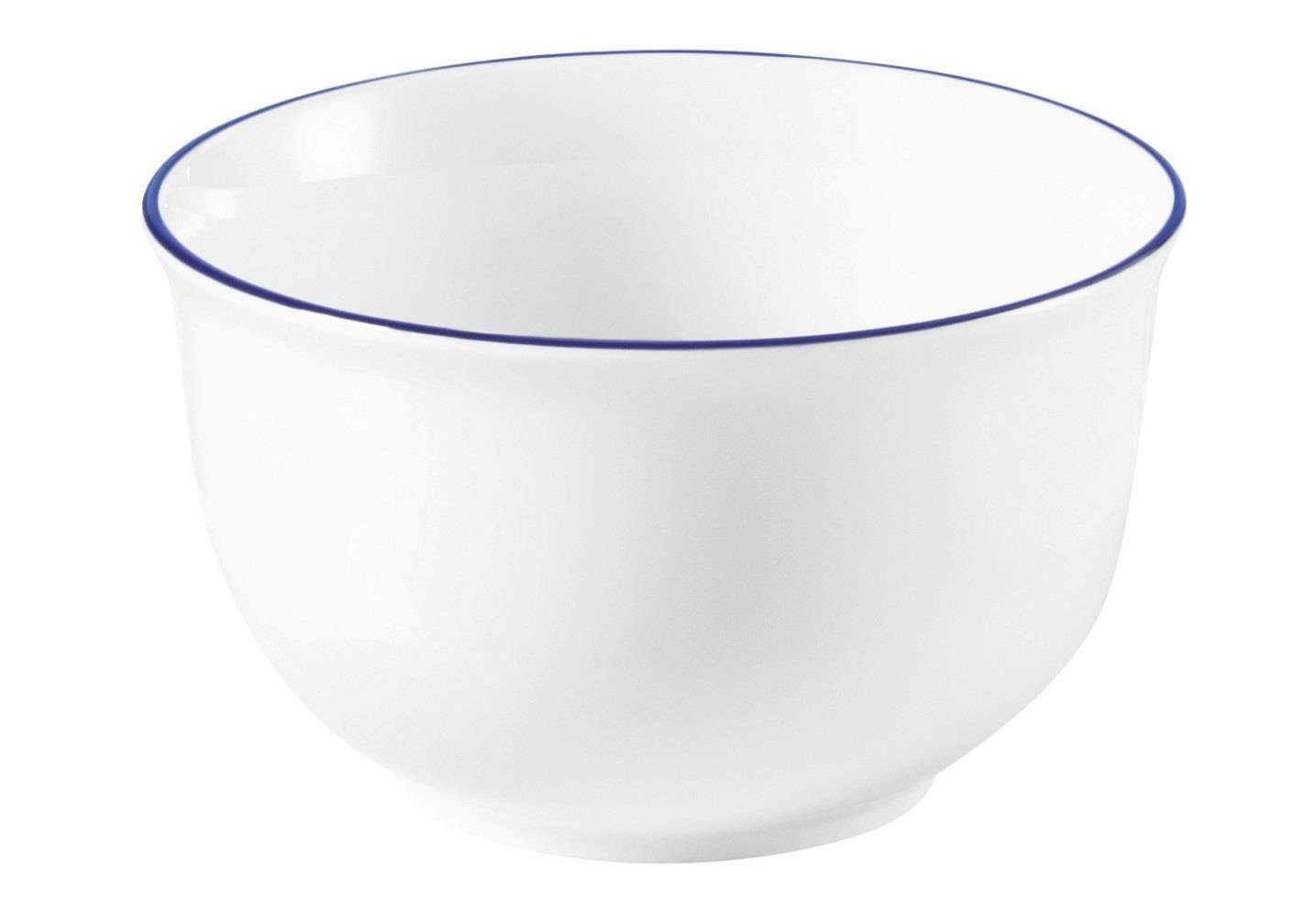 Seltmann Weiden Müslischale Seltmann Weiden Compact Blaurand Müslischale 0,55l, Porzellan, (1 Müslischale)