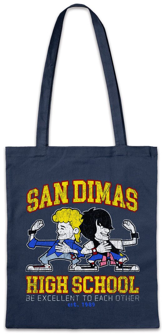 Beuteltasche San Dimas High School Stofftasche Bill & Ted's Symbol Adventure Logo