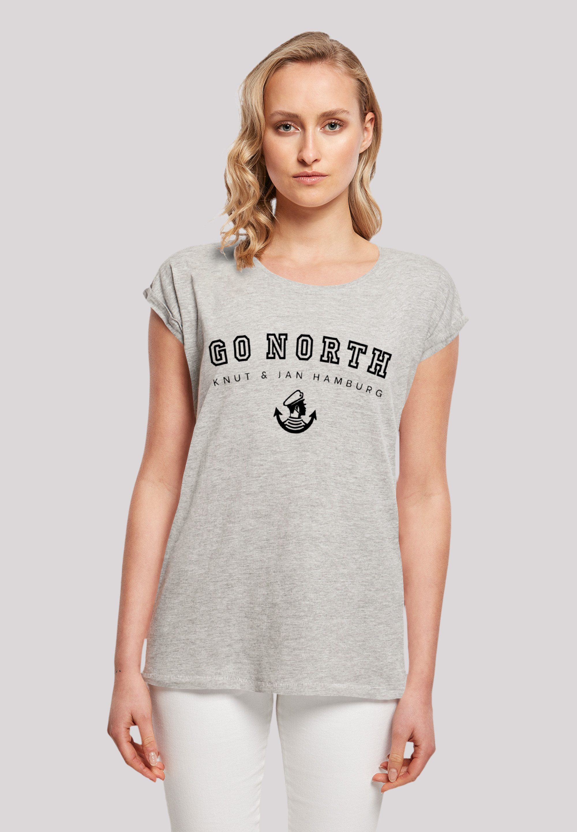 F4NT4STIC T-Shirt "Go North Knut & Jan Hamburg", Print günstig online kaufen