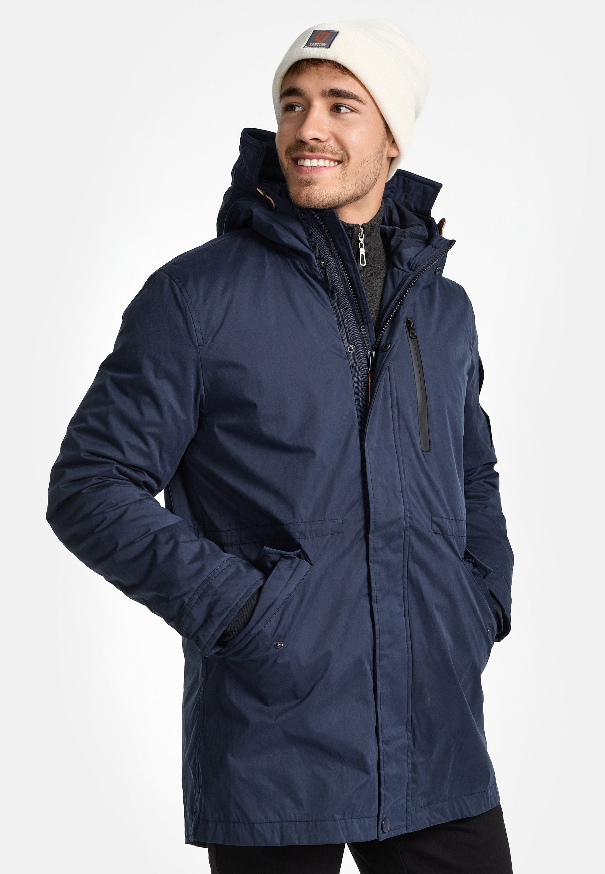 Indicode Parka Villalobos Navy