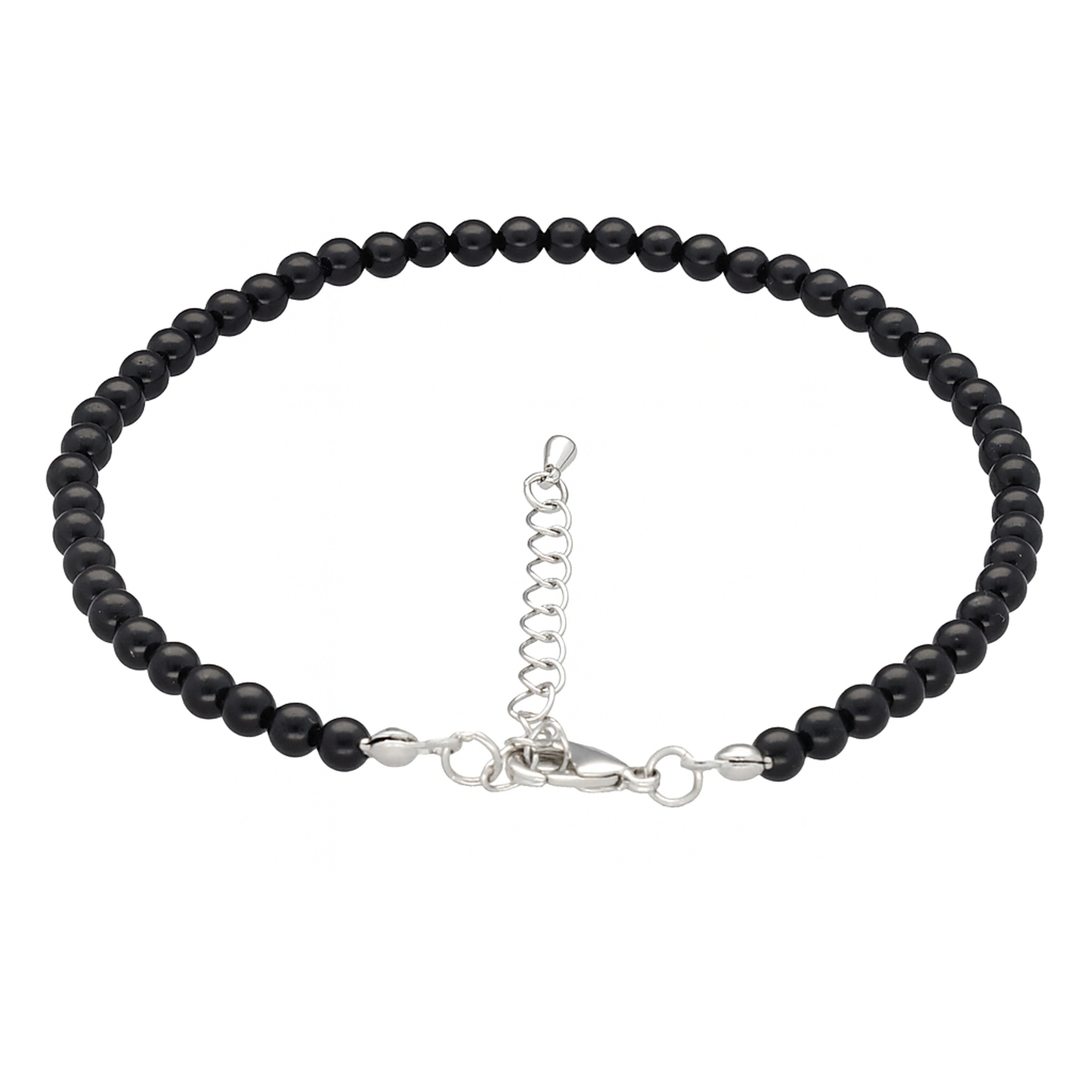 Lebensquelle Plus Fußkette mit Anhänger Turmalin/Schörl Fußkettchen, 4mm