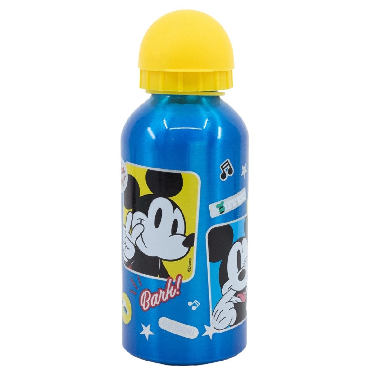 Disney Mickey Mouse Trinkflasche Aluminium Trinkflasche 400 ml – Auslaufsicher & Praktisch