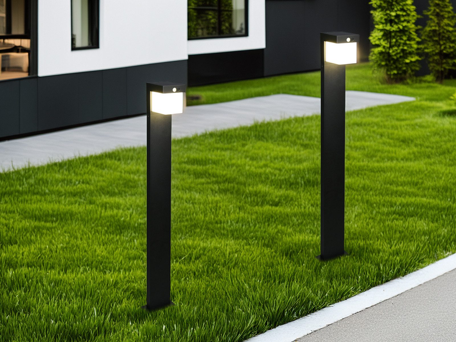Reality Leuchten LED Pollerleuchte, Bewegungsmelder, LED günstig online kaufen