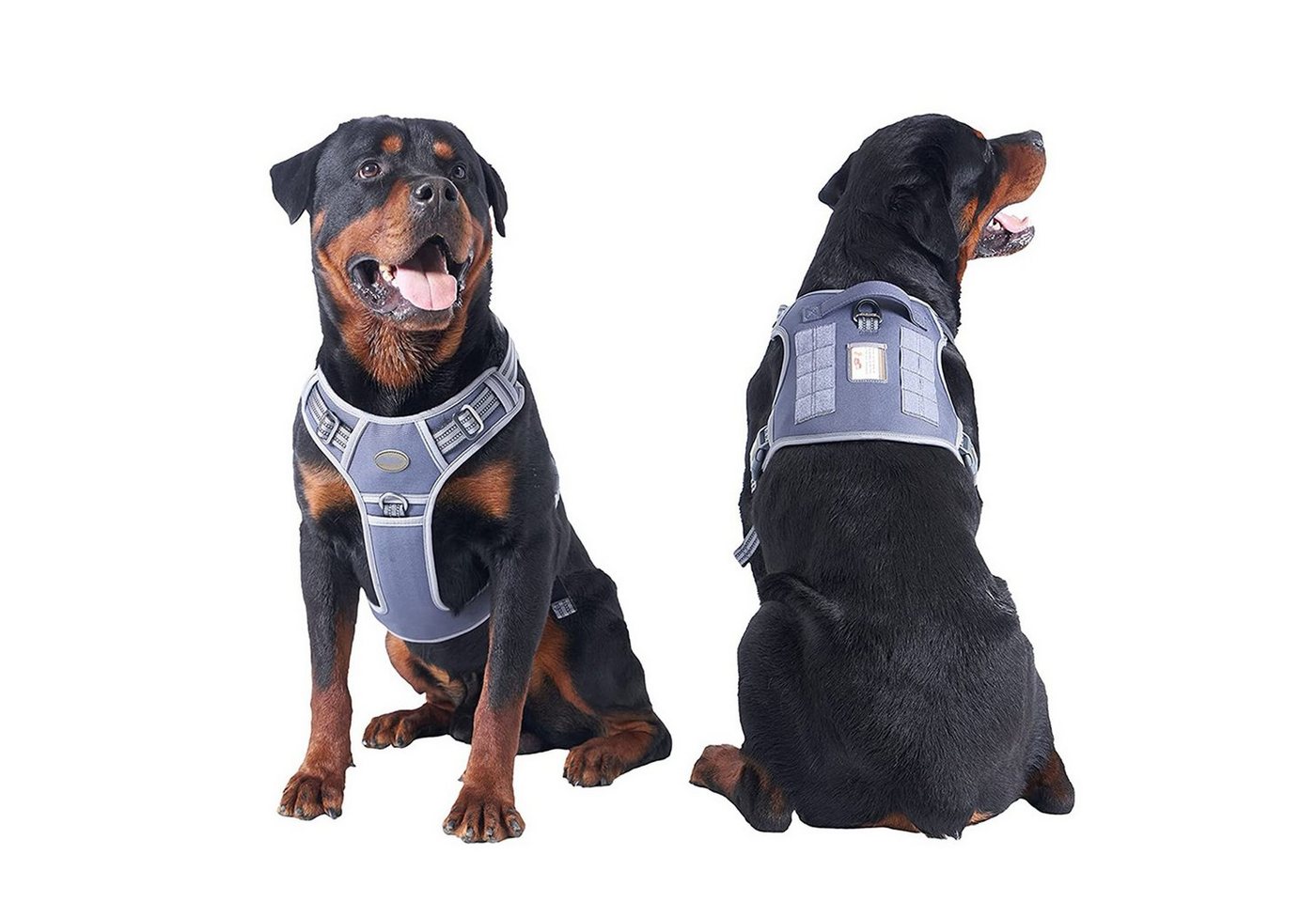 Thumbnail - zggzerg Hunde-Geschirr Taktisches Hundegeschirr, Anti Zug Sicherheitsgeschirr für Hunde