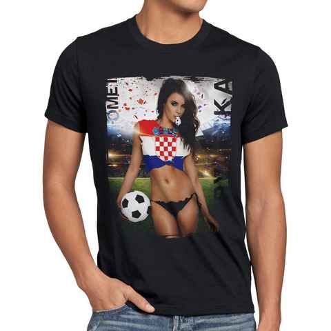style3 Print-Shirt EM 2024 Soccer Girl Herren T-Shirt Fußball Europameisterschaft Trikot