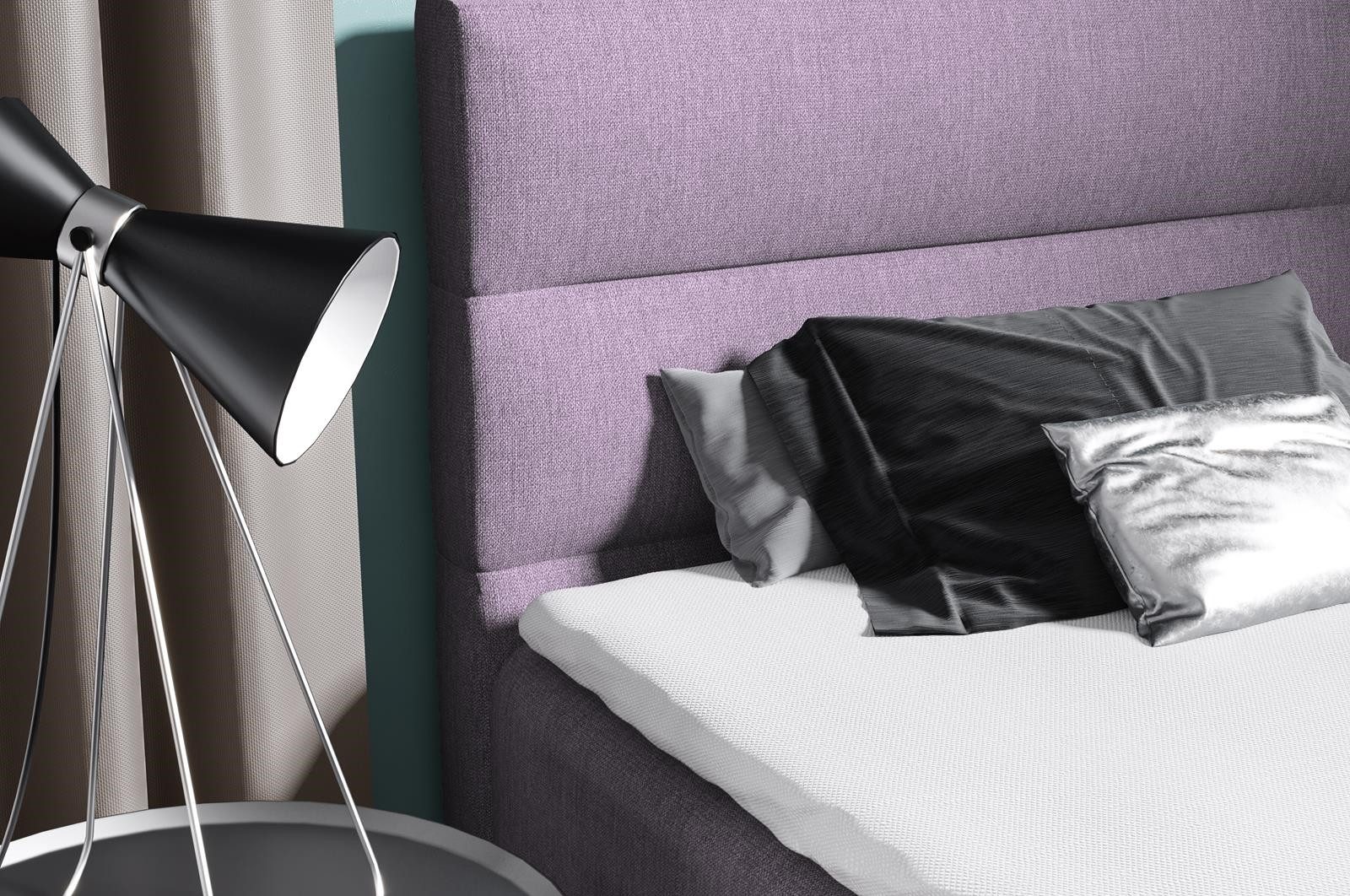 Beautysofa Boxspringbett Velour Bett DONNA MINI günstig online kaufen