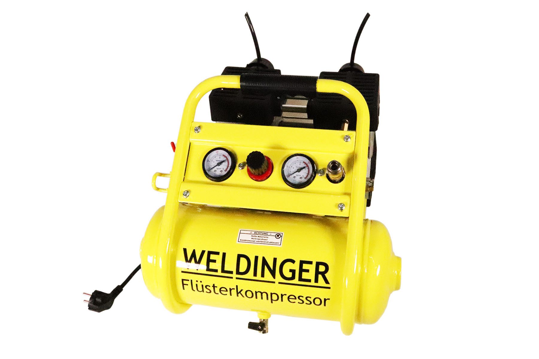 WELDINGER Kompressor FK120 compact Flüsterkompressor 980 W innenbeschichteter Tank, 980 W, max. 9 bar, Stück