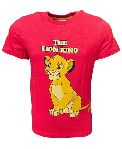 Disney The Lion King T-Shirt Simba Jungen Kurzarmshirt aus Baumwolle Gr. 98 - 128 cm