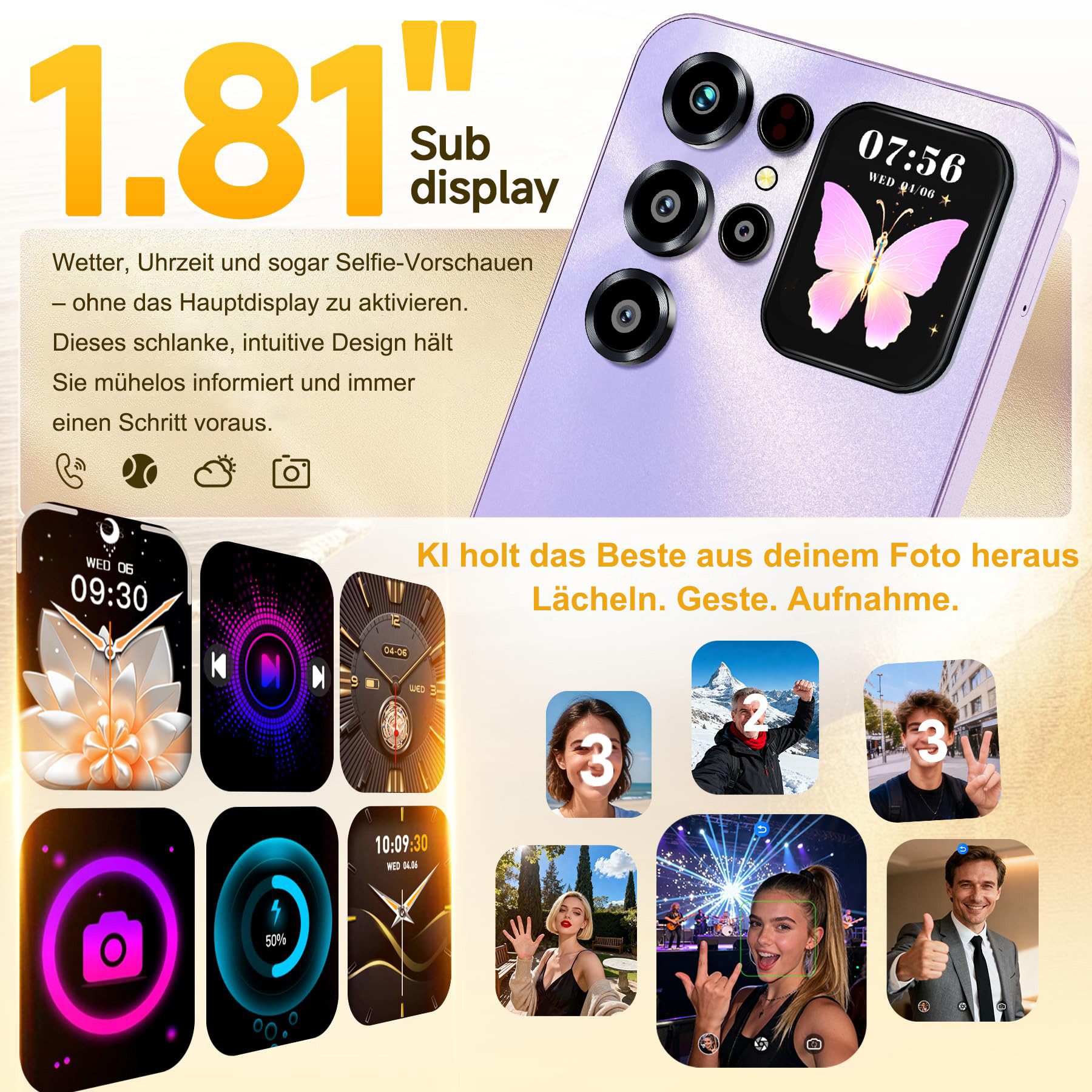 OUKITEL C68 Plus Android 15 Smartphone (18,28 cm/7.2 Zoll, 128 GB Speicherplatz, 64 MP Kamera, 6000mAh, 16(4+12)GB+128GB /1TB, 7.2" HD+ 120Hz, Dual SIM/ OTG/ GPS)