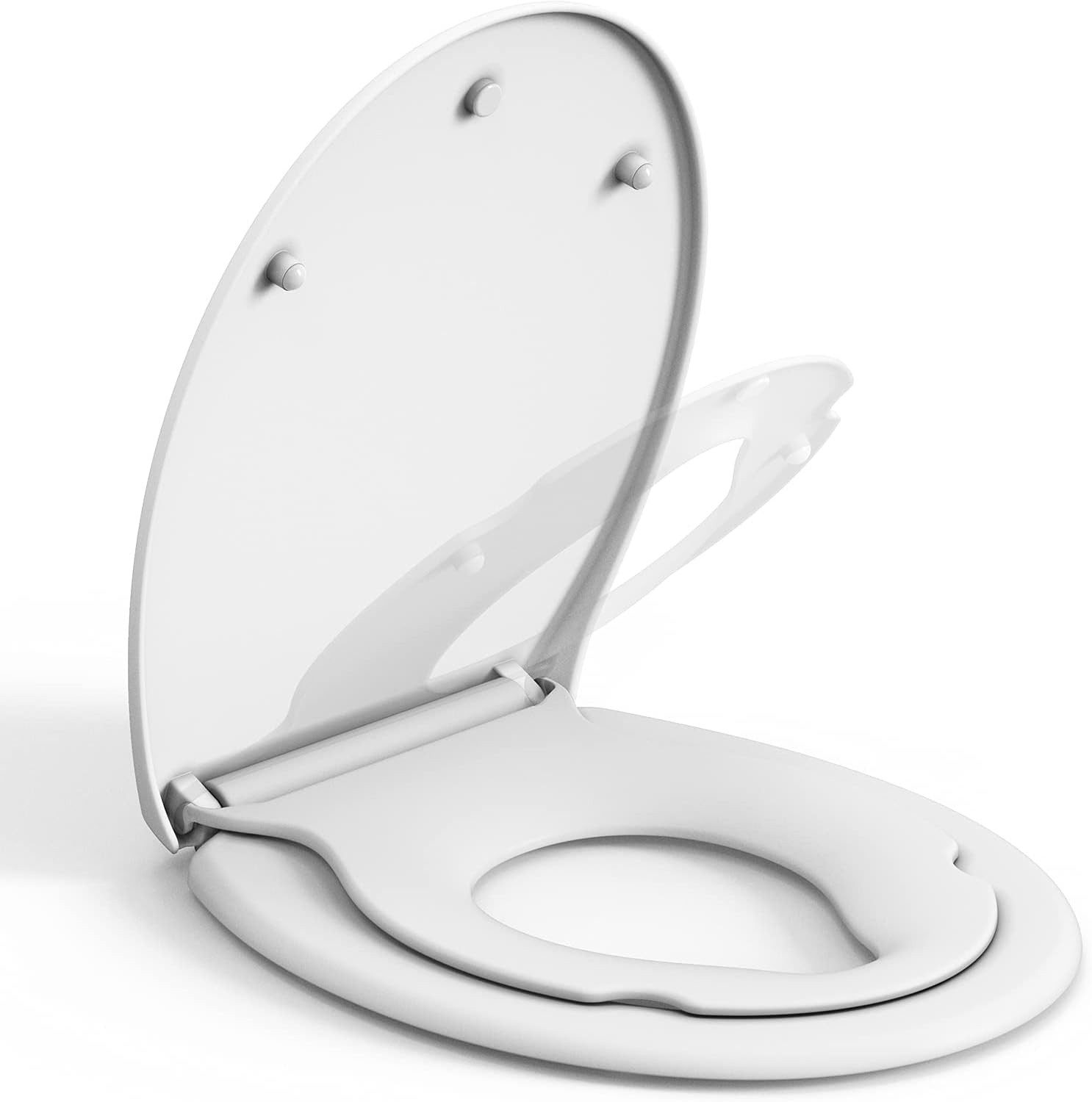 GarveeMore WC-Sitz Toilettendeckel mit Kindersitz Absenkautomatik Toiletten günstig online kaufen