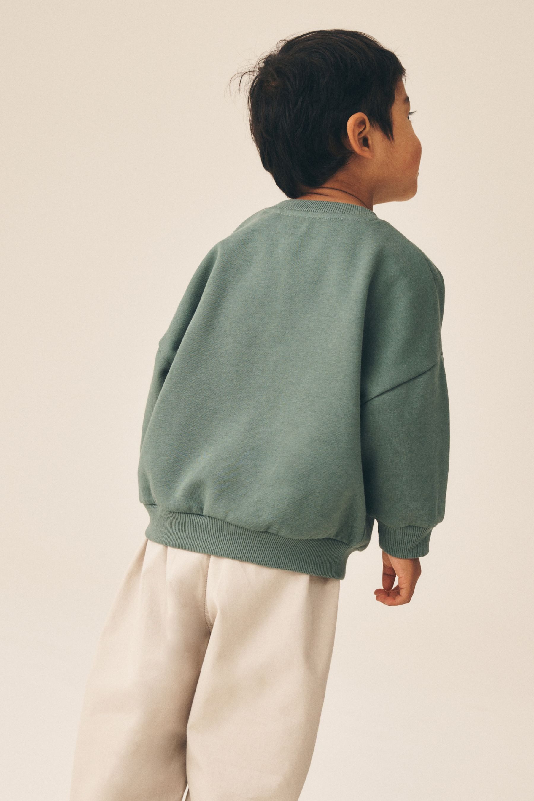 Next Sweater Rundhals-Sweatshirt mit Rücken-Print (1-tlg) – Bild 4 von 5
