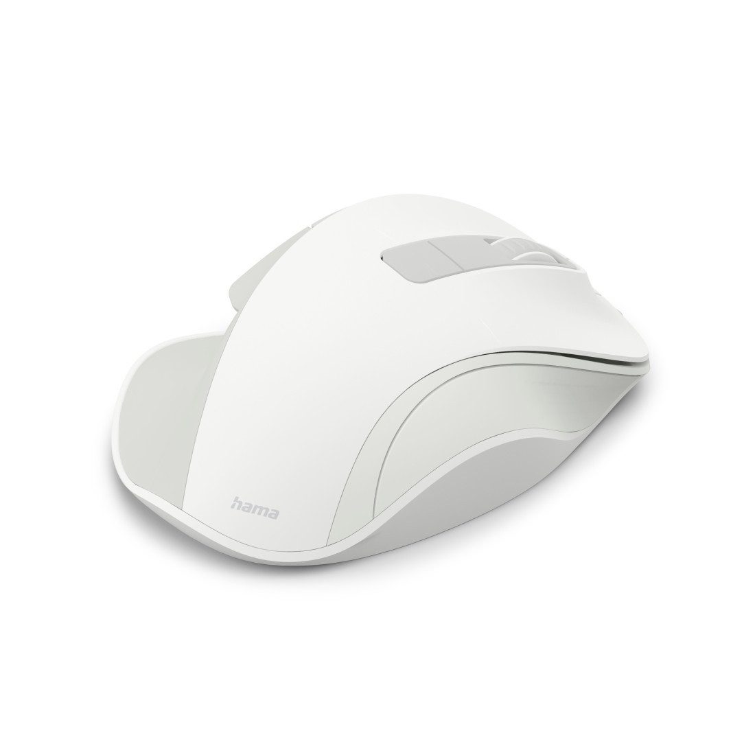 Hama Funkmaus WM-500 ergonomisch 6 Tasten Maus (Funk, Ergonomisch, leise Klicks, Akku, Assist-Taste, DPI-Schalter)