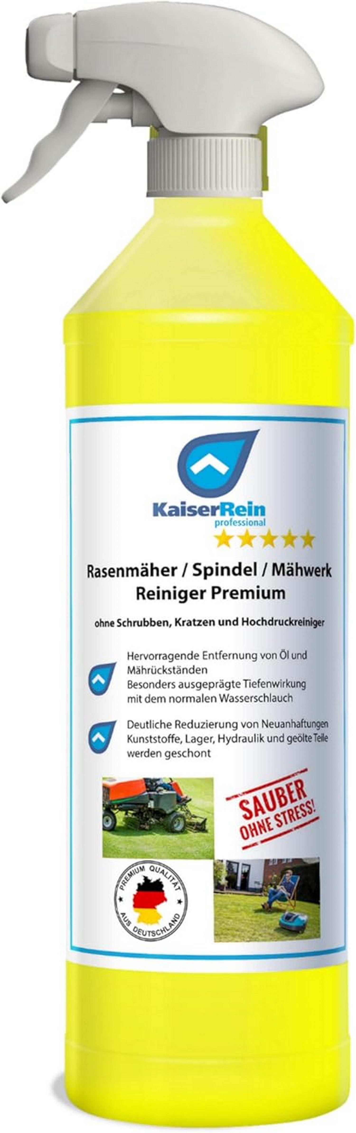 KaiserRein Rasenmäher-, Spindel-, Mähwerk-Reiniger Reinigungskonzentrat (Ohne Schrubben, materialschonend, hohe Reinigungskraft)
