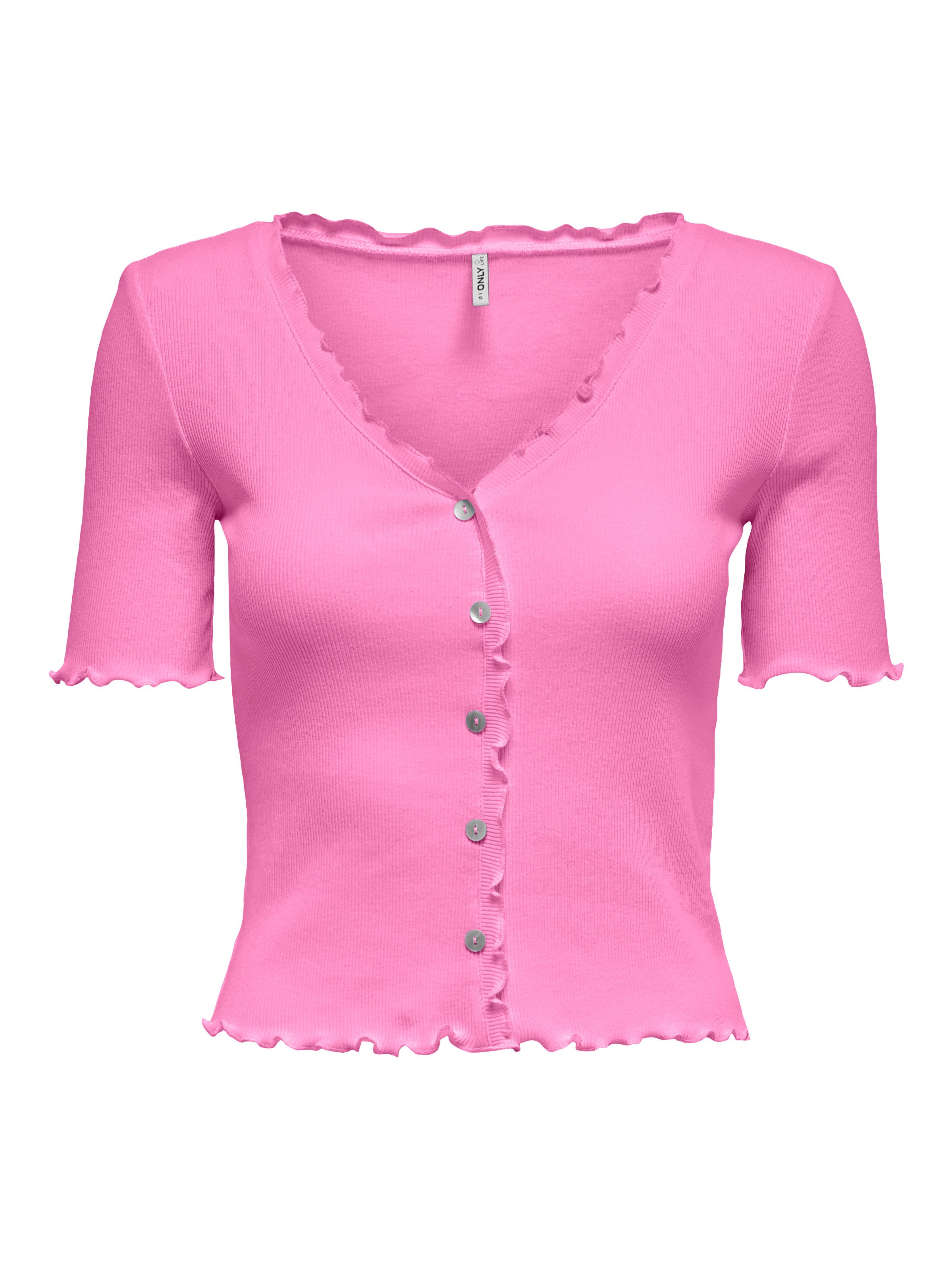 ONLY Kurzarmshirt ONLLAILA S/S BUTTON TOP günstig online kaufen