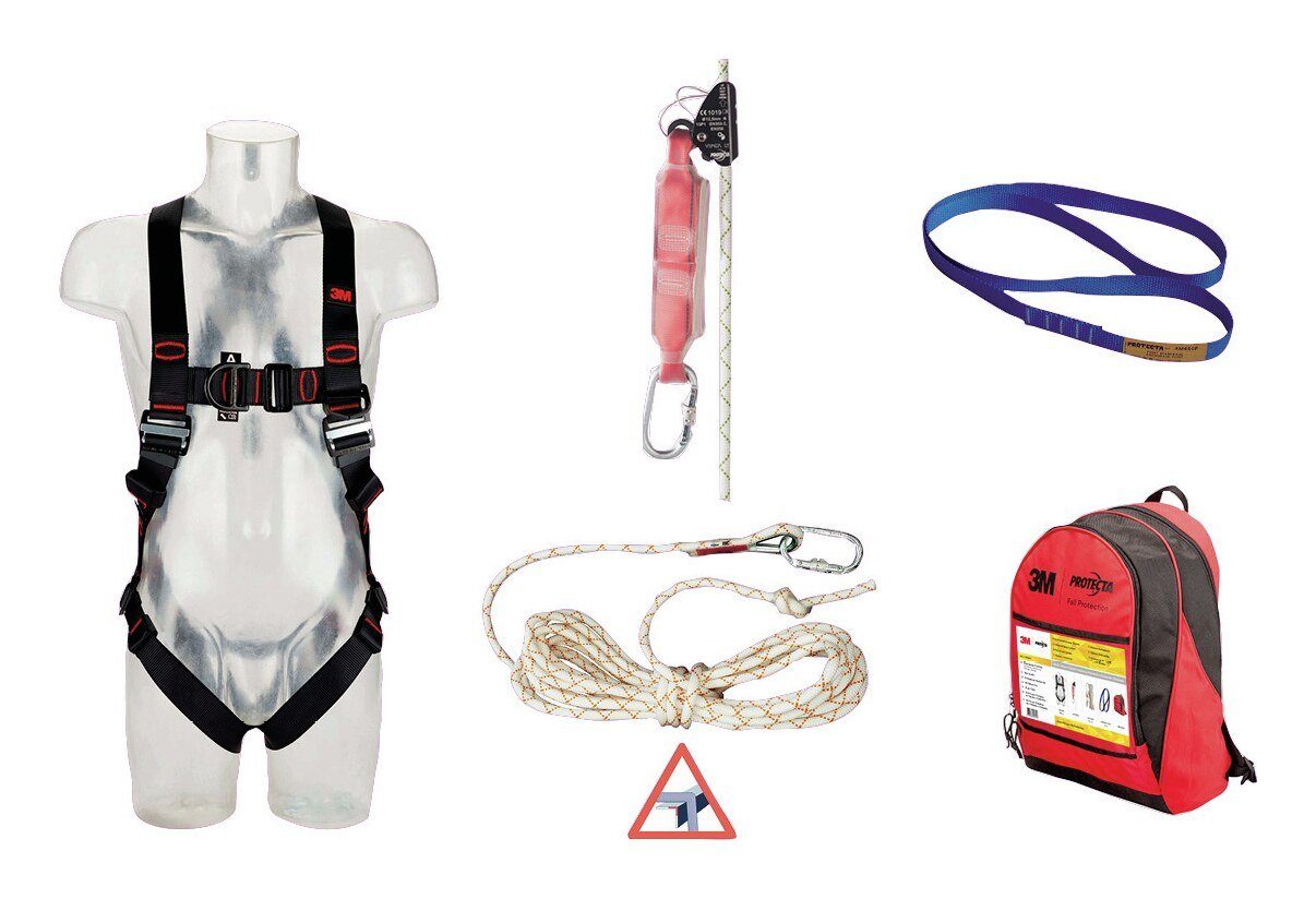 3M Klettergurt, Absturzsicherung-Set Dachdecker