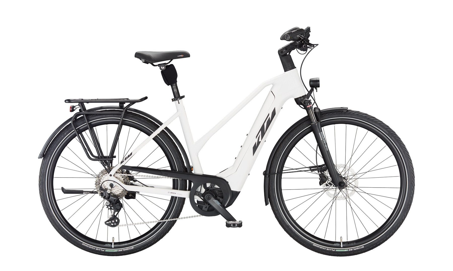 KTM E-Bike KTM Cento 10 625 Wh Damen Trapez weiß 2024, 10 Gang Shimano Deore M5130-10 LG shadow+, Kettenschaltung, Bosch Performance Line CX smart System, 625 Wh