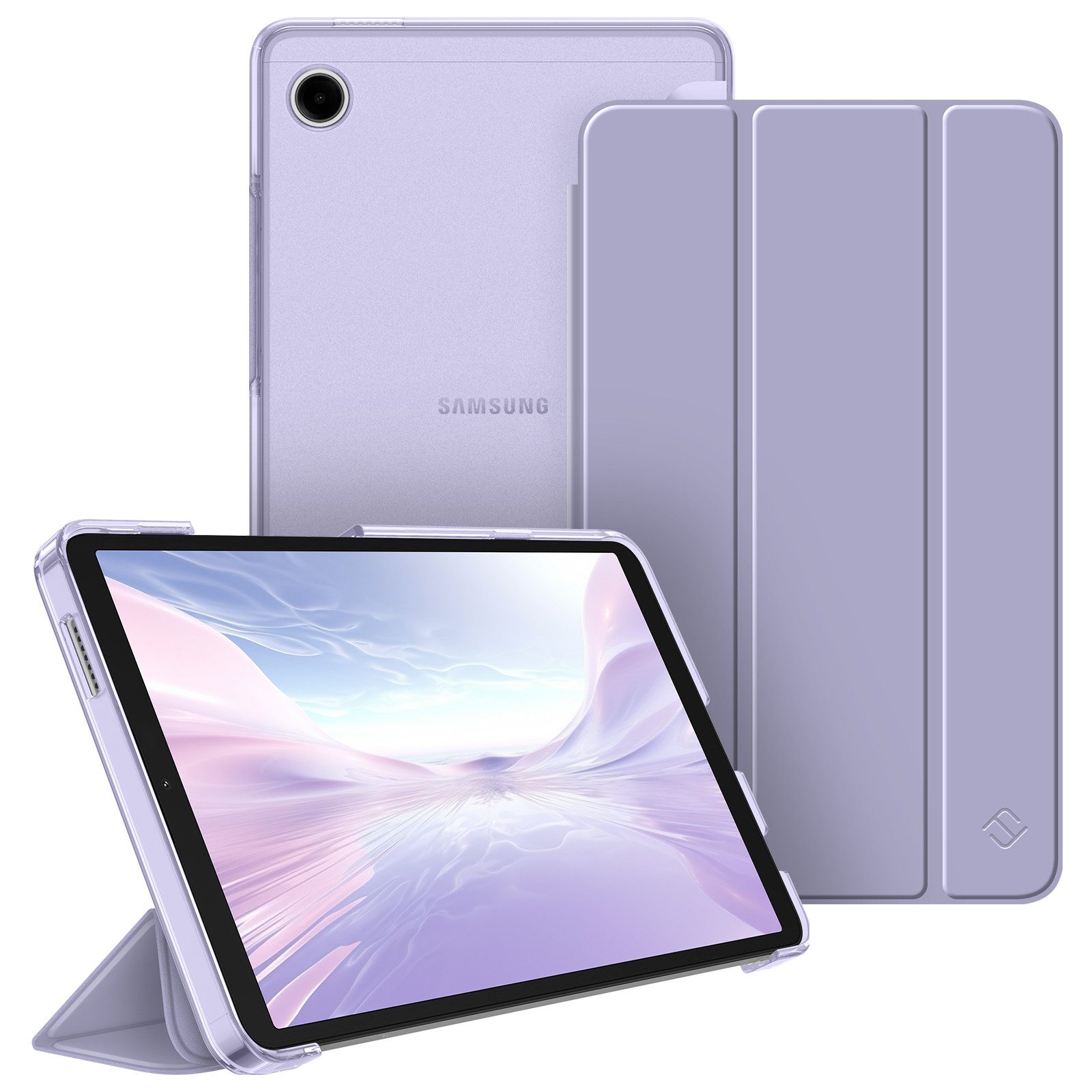 Fintie Tablet-Hülle für Samsung Galaxy Tab A11 8,7" 2025/ Tab A9 8.7 Zoll Tablet, Ultra Dünn Schutzhülle mit Transparenter Rückseite