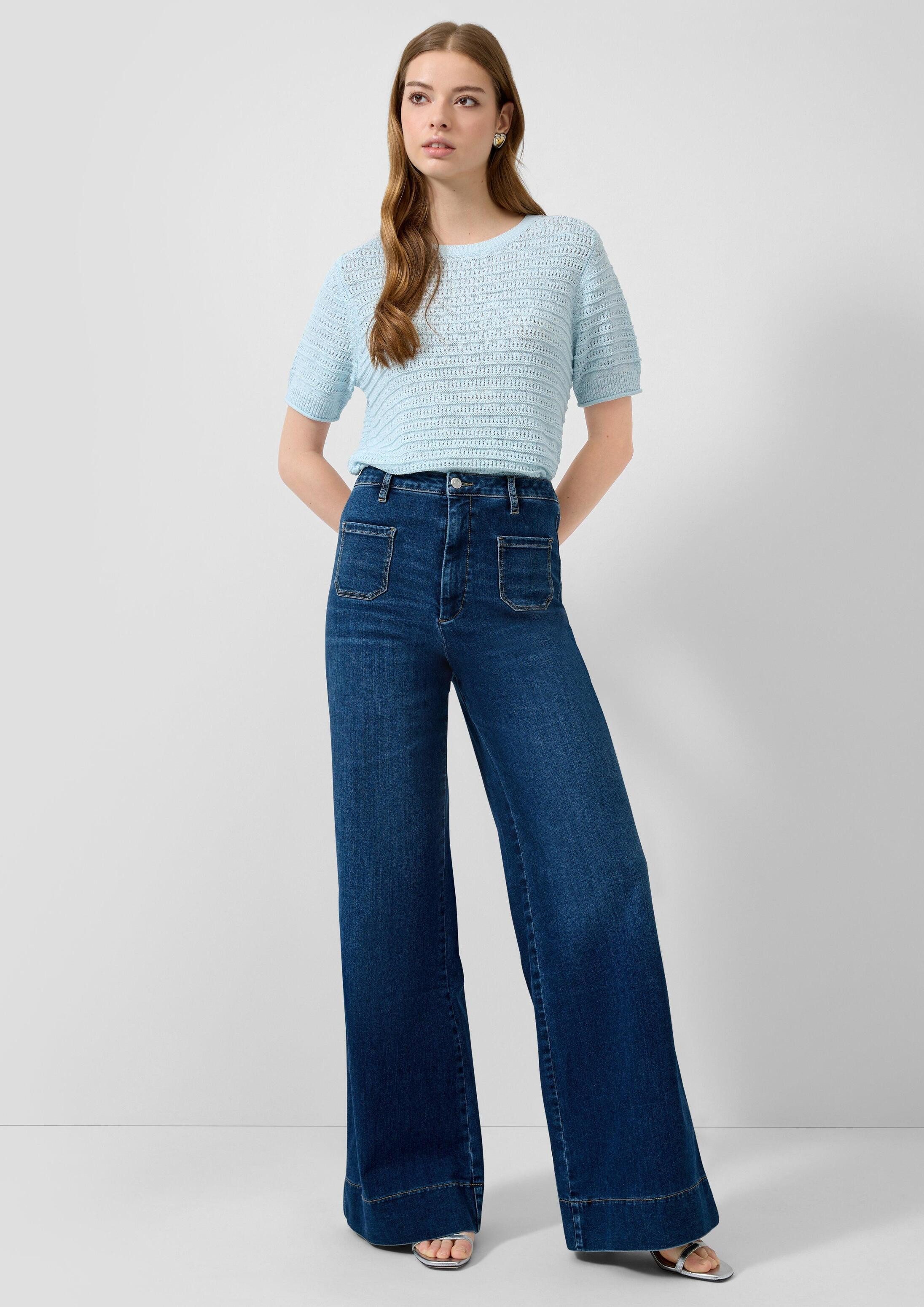 QS Weite Jeans Jeans-Hose Jeans / High Rise / Flared Fit – Bild 5 von 5