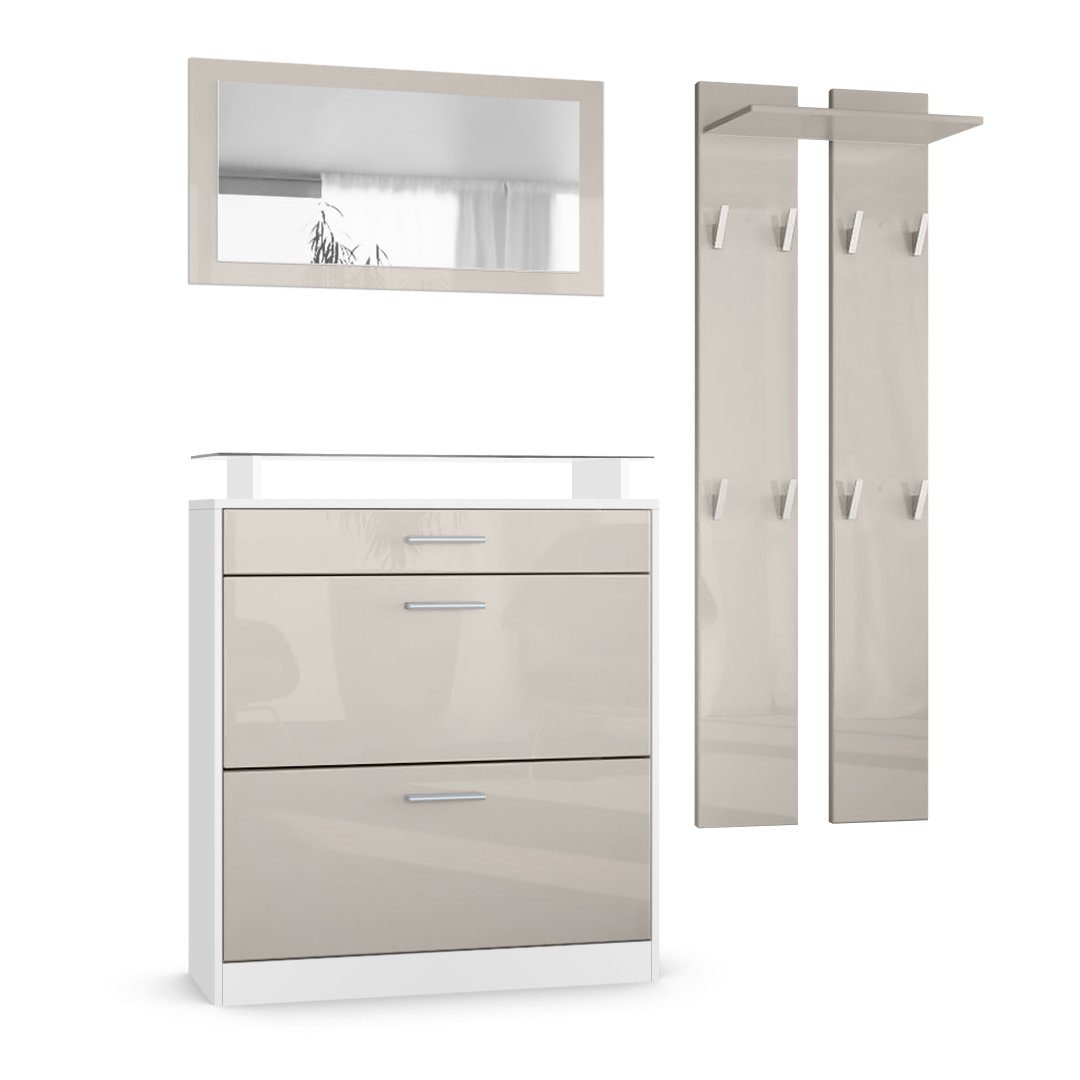 Vladon Garderoben-Set Loret, (Garderobe Set bestehend günstig online kaufen