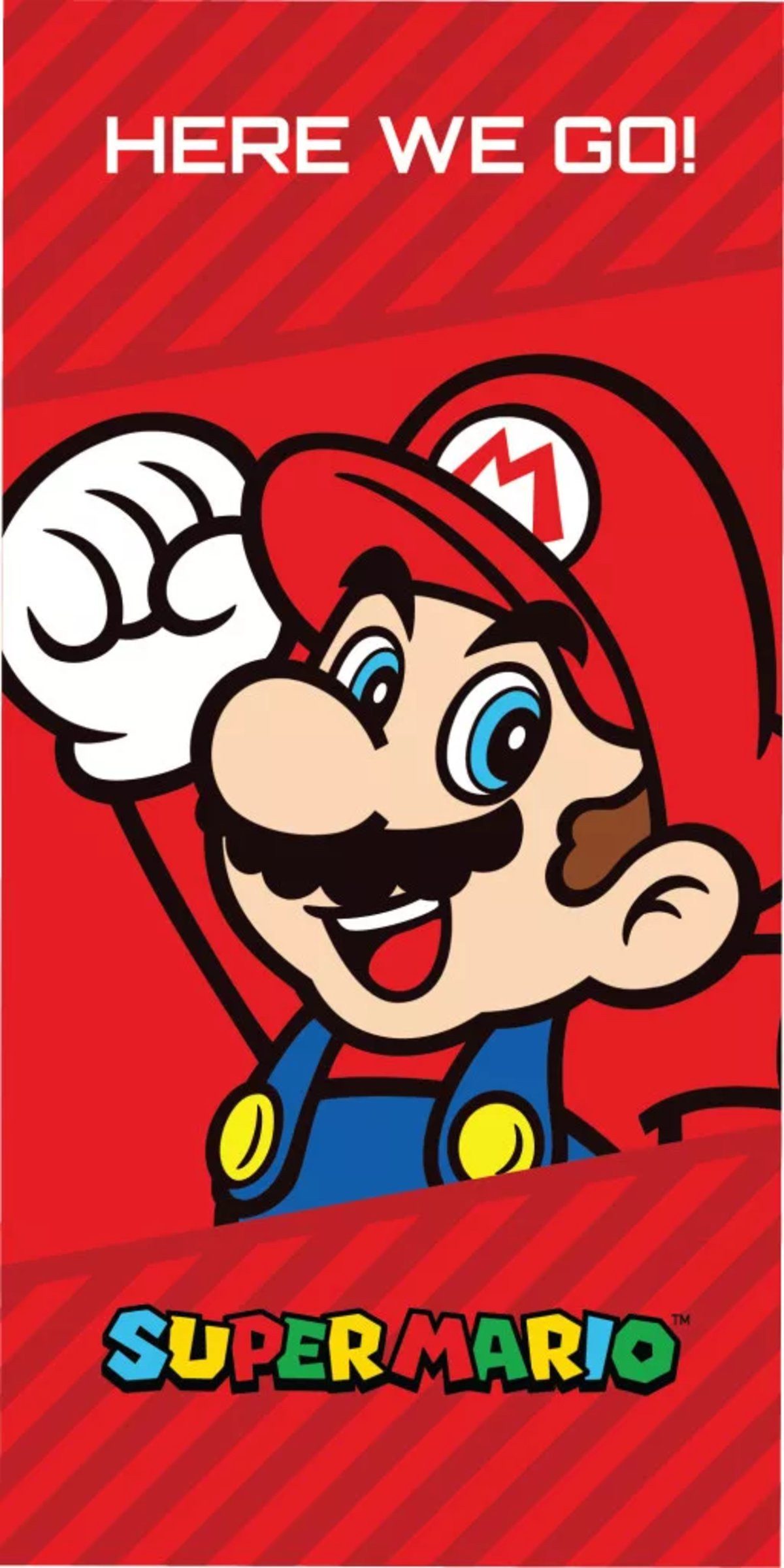 Super Mario Badetücher Super Mario Eco Friendly schnelltrocknend Strandtuch - 70x140 cm, Polyester (1-St)