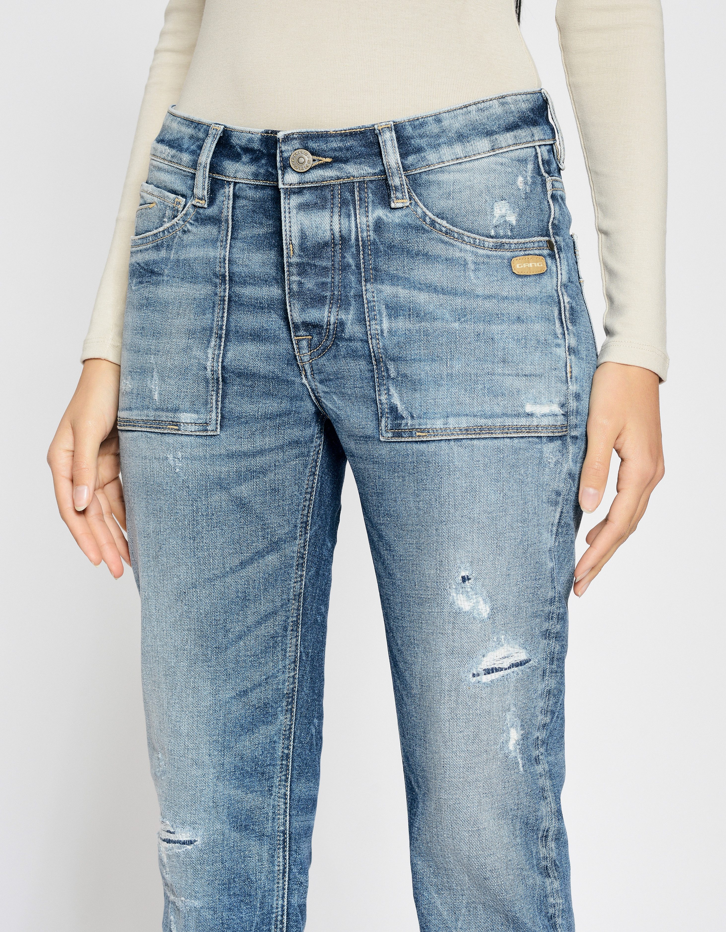 GANG Boyfriend-Jeans 94NICA WORKER cooler, androgyner Look – Bild 4 von 5
