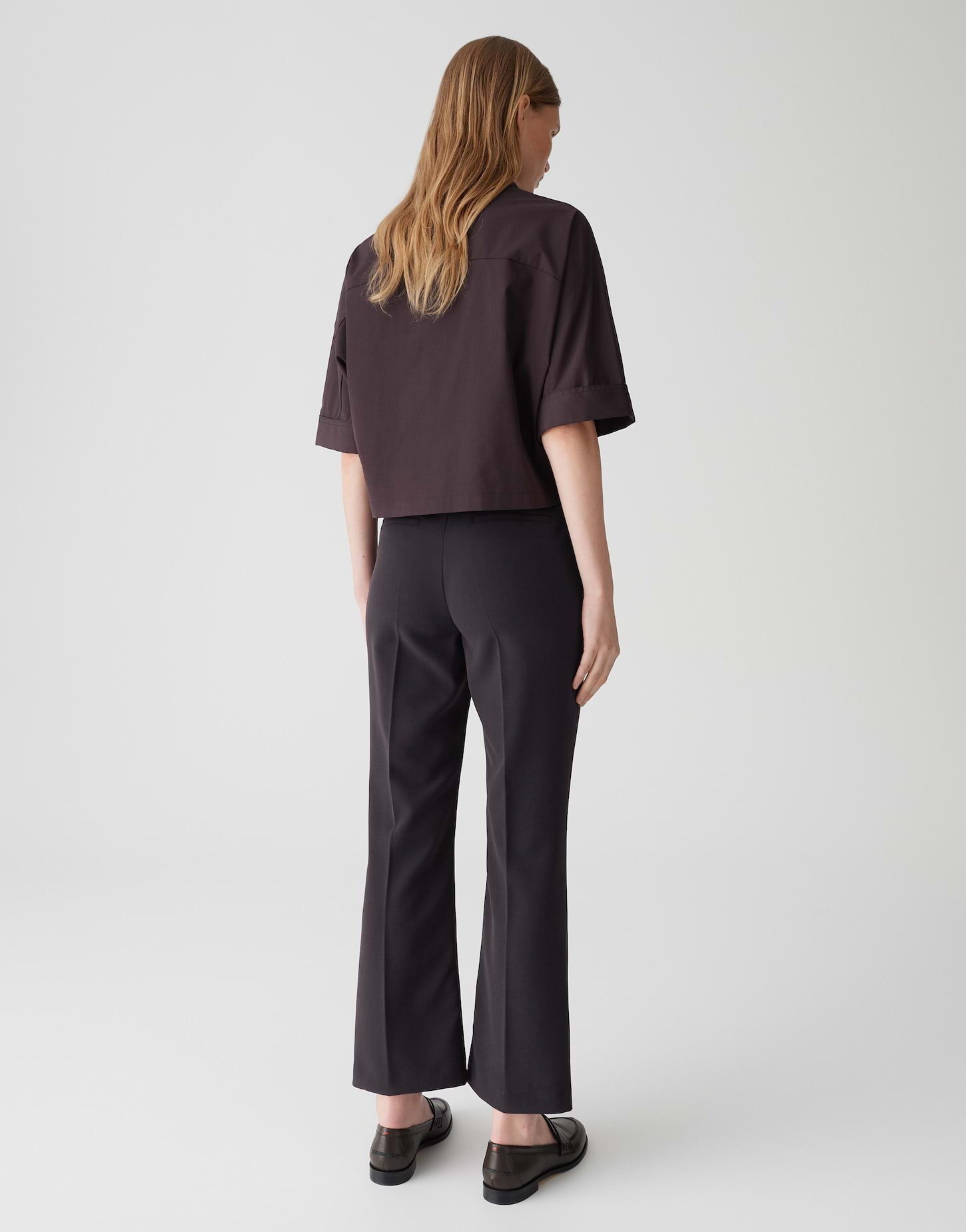 OPUS PANTS Stoffhose LUANE aus Baumwollmix Ankle, französische Taschen, Gummibund hinten – Bild 3 von 5