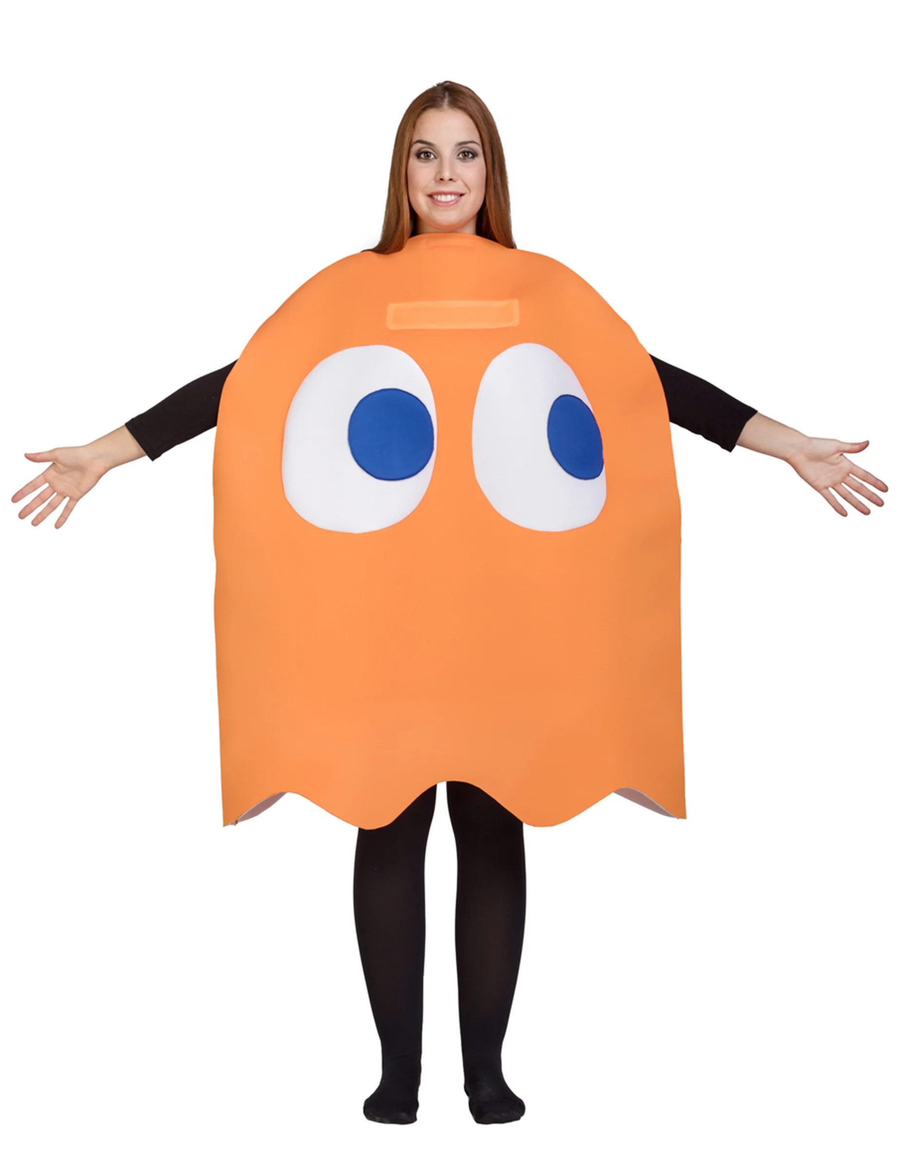 Kostüm Orangener Geist Kostüm Pac-Man für Erwachsene