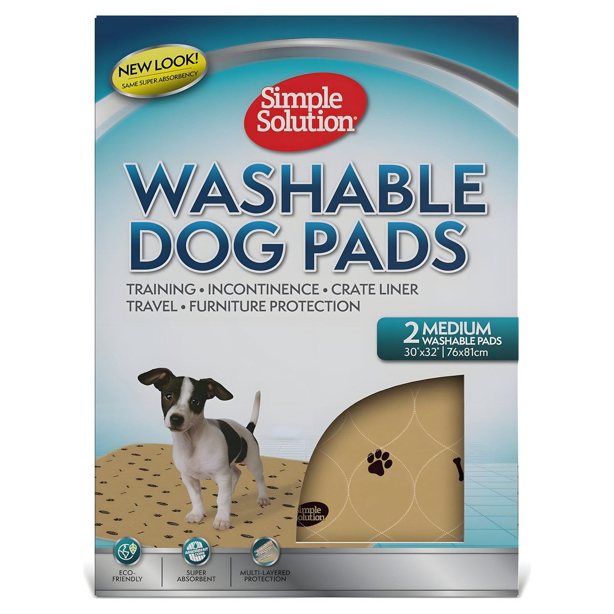 Simple Solution Hundewindel Welpen-Unterlage, wiederverwendbar - 2er Pack