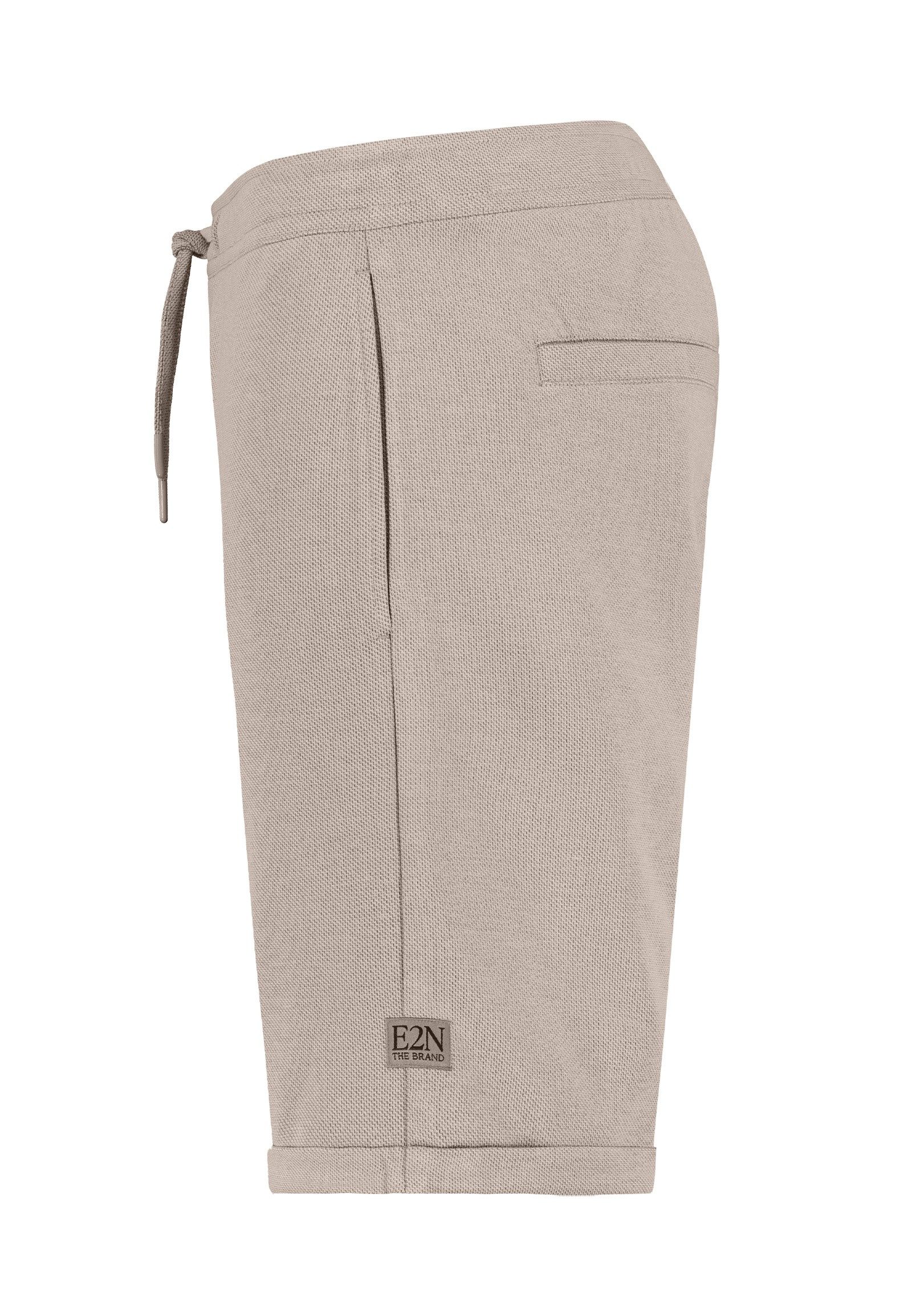 Eight2Nine Sweatshorts Tunnelzug Bund Seitentaschen Regular Fit Modern Komfort für Herren (1-tlg) Normal Fit Einfarbig elastisch Kordelzug Casual-Style