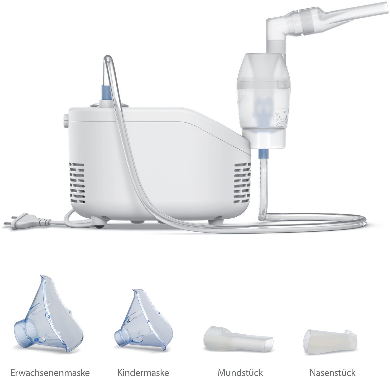 Omron Inhalationsgerät X101 Easy zur effektiven Behandlung von Atemwegserkrankungen, 9-tlg., für Erwachsene & Kinder, zur Behandlung der unteren & oberen Atemwege