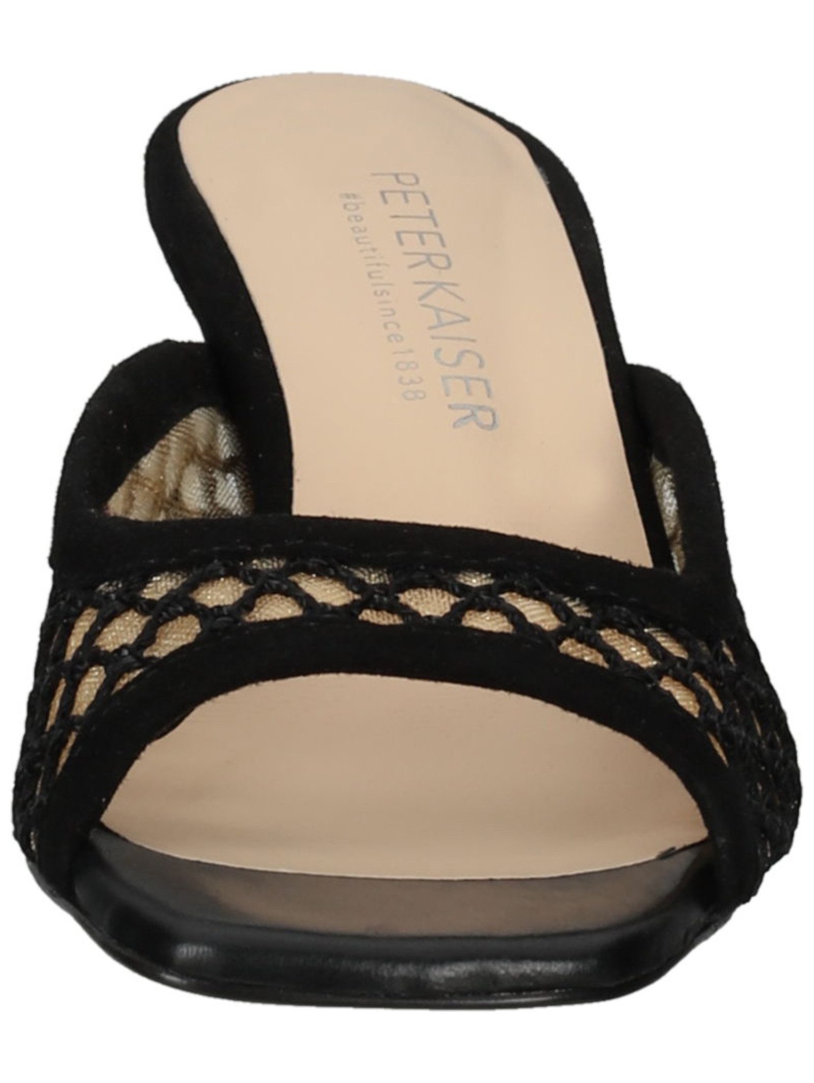 Peter Kaiser Pantoletten Veloursleder/Textil . Pantolette