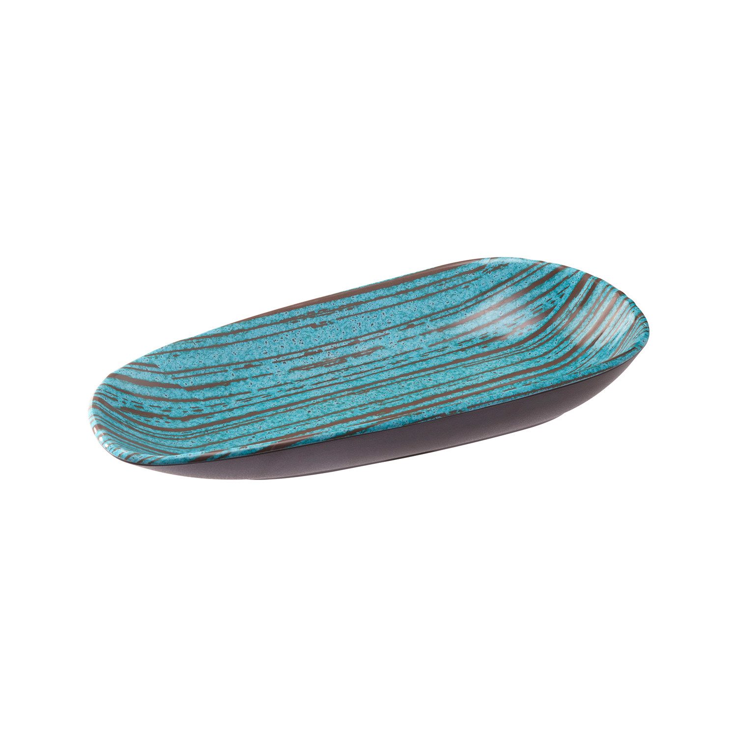 APS Teller CANCUN, Melamin, 34 x 15,5 cm, (1 St), Melamin-Teller mit dekorativer Innenseite, stapelbar