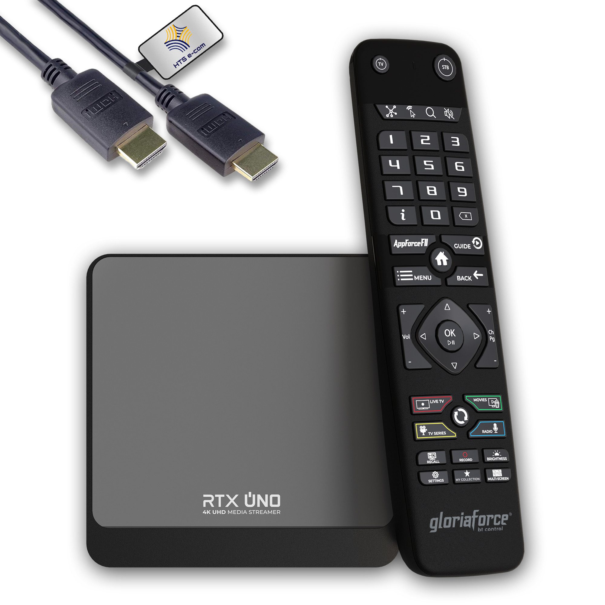 Streaming-Box RTX Uno 4K Android 11 Box 2GB RAM,16 GB ROM, Fernbedienung, HDMI